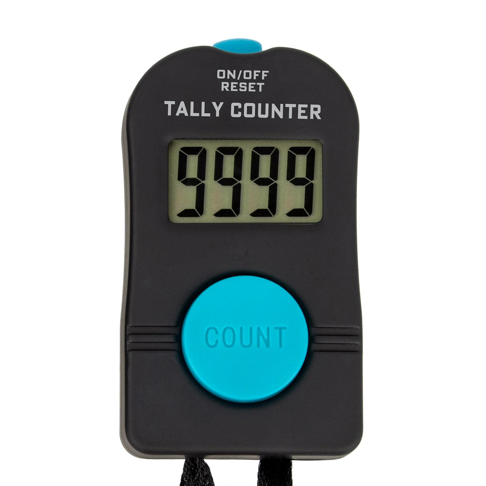 TopTie Electronic Hand Tally Counter, Digital Golf/Fish/People Number Counter Clicker with Lanyard