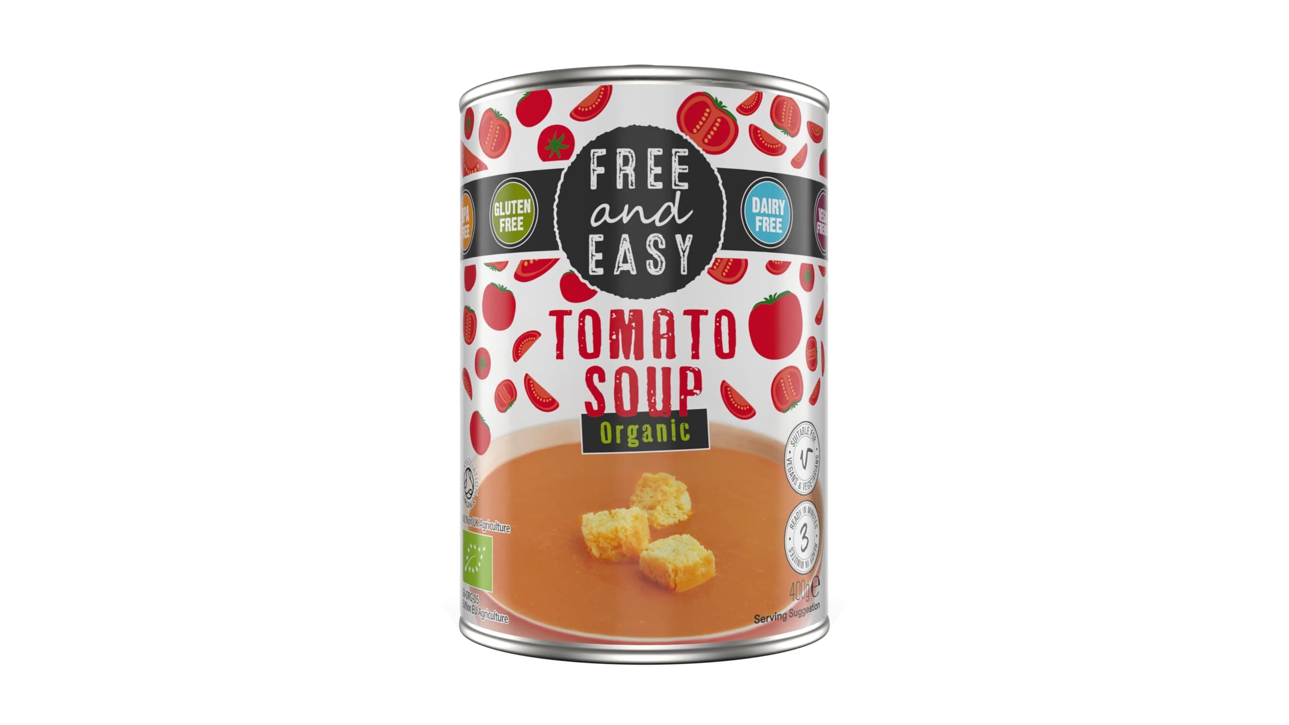 Free & Easy Organic Tomato Soup 400g-6 Pack