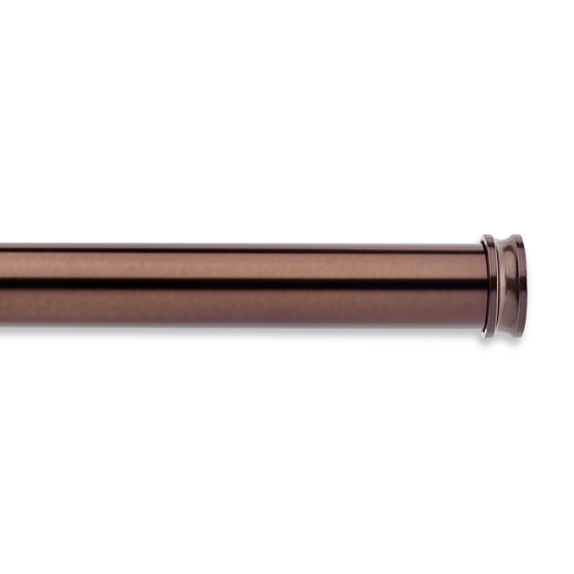 Cambria Single Drapery 1-1/8" dia Rod in Toffee Adjustable (44- to 88-Inch)