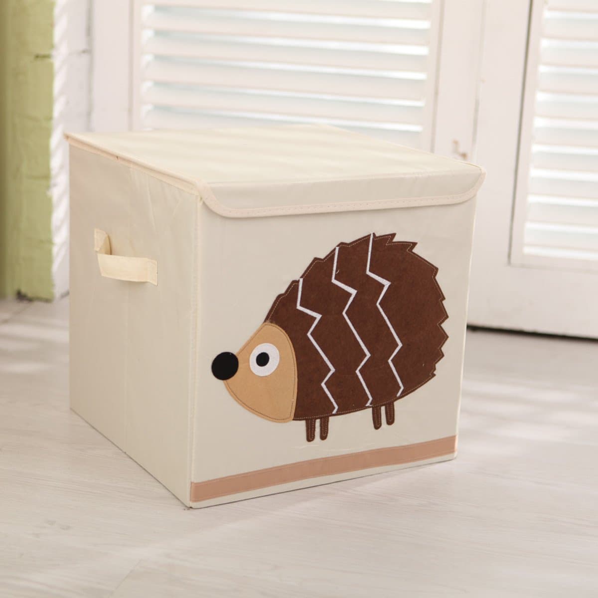 Collapsible 13'' Cube Storage Box (hedgehog)
