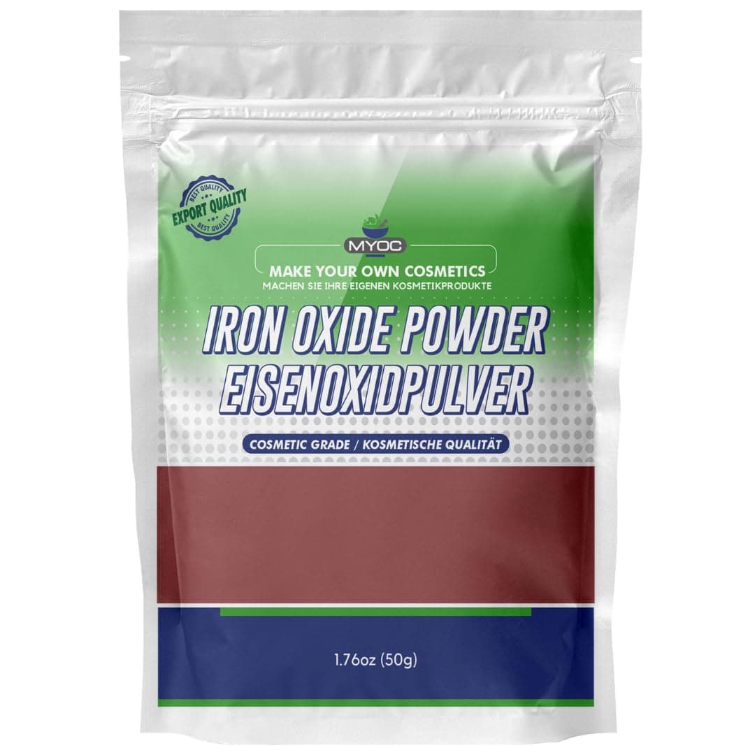 MYOC Iron Oxide Powder (50 g / 1.76 oz) - Cosmetic Grade For DIY Makeup Soap Coloring & Cosmetic Formulations