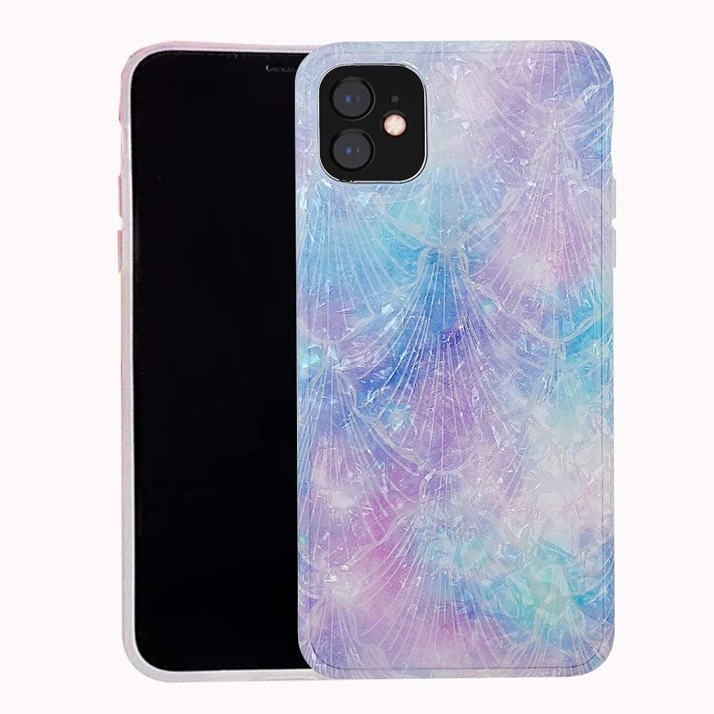 IP 11 Case Compatible with Apple iPhone 11case Marble Luxury Thin Slim Cover I Iph Ipho Cases Xi 11cases 6.1 Inch (Purple)