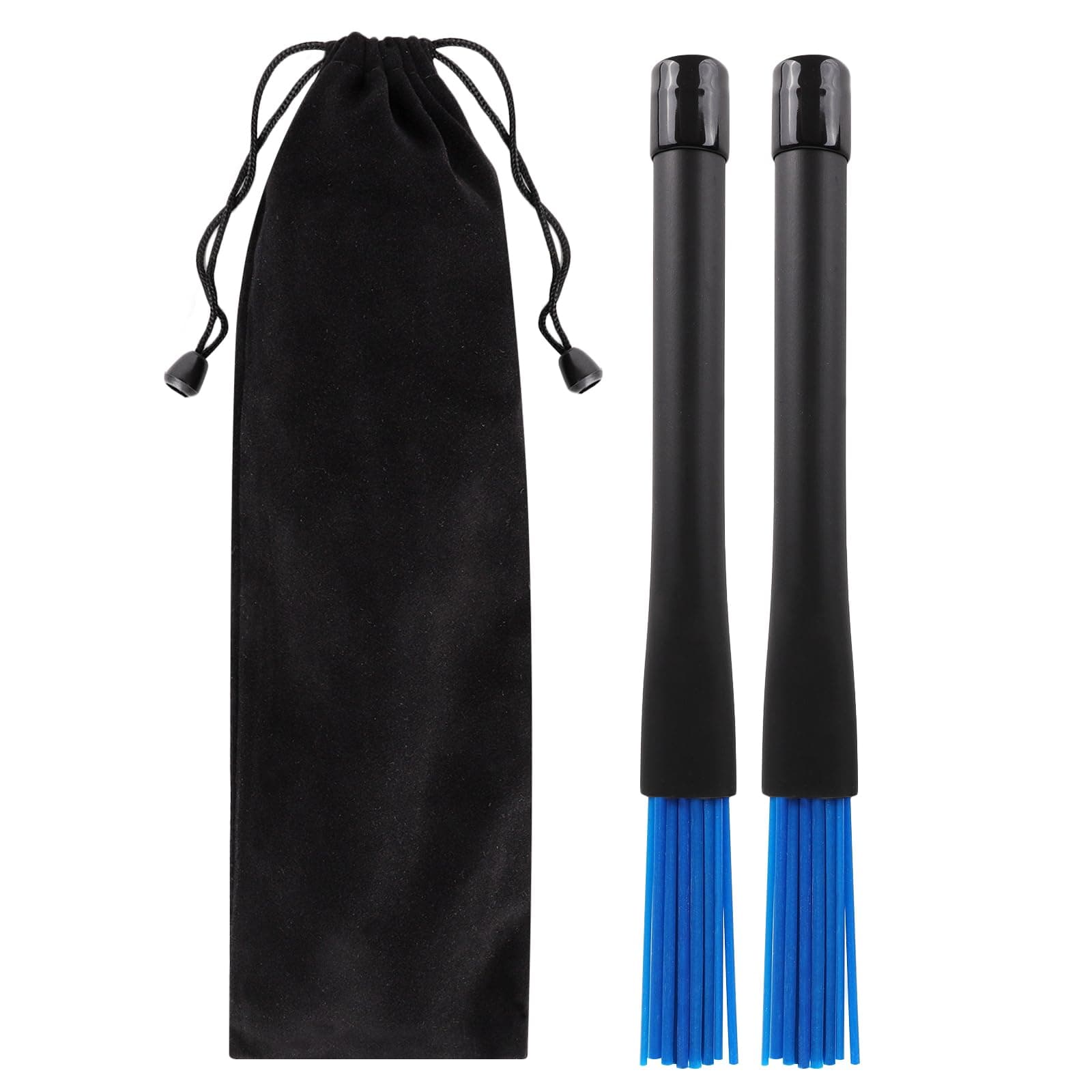 Nylon Brushes Retractable Loop End for Drum Sticks (Pack of 2)