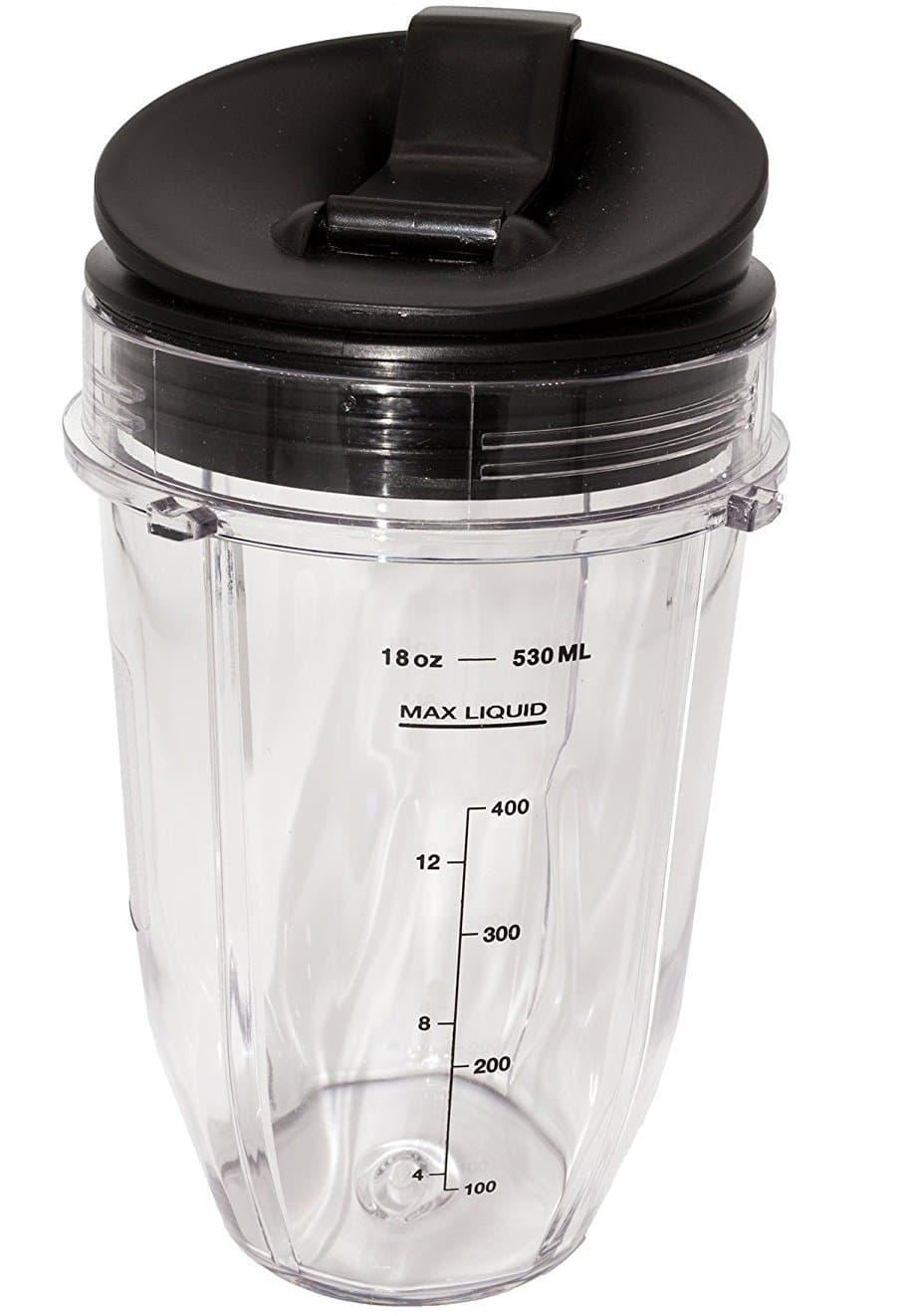 Replacement Jar with Sip N Seal Lid, Compatible with Nutri Ninja Auto IQ and Duo Blenders (1, 18 Ounce)