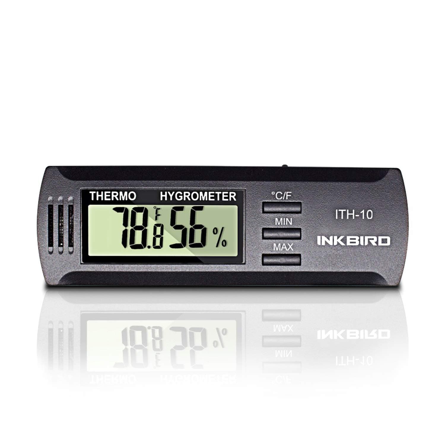 ITH-10 Digital Thermometer and Hygrometer Temperature Humidity Monitor for Aging Box Guitar Ukulele