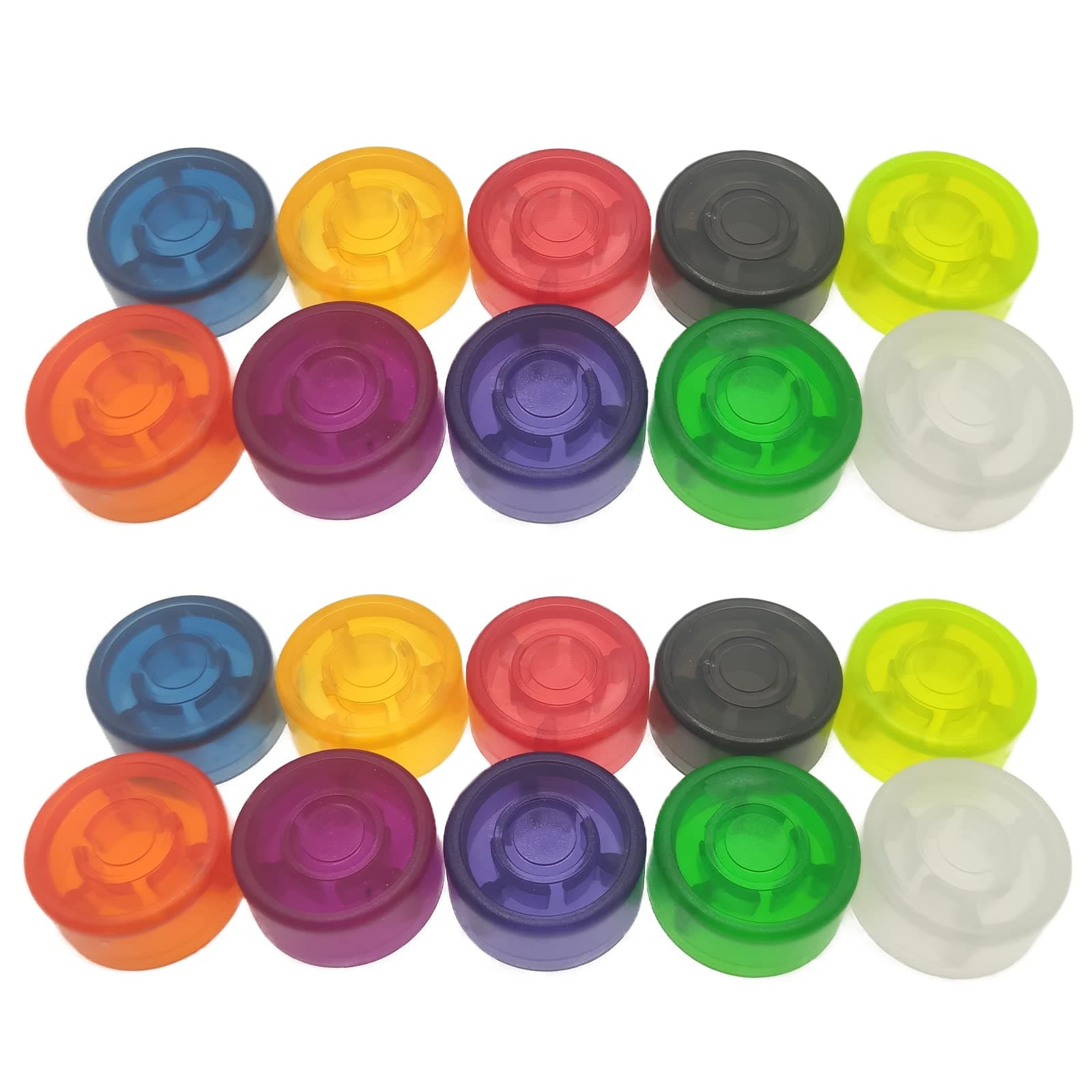 Guitar Effect Footswitch Topper, 20Pcs Guitar Pedals Footswich Protection Caps, Multi-colored Guitar Pedal Footswitch Topper Cover for Common Pedal Switches