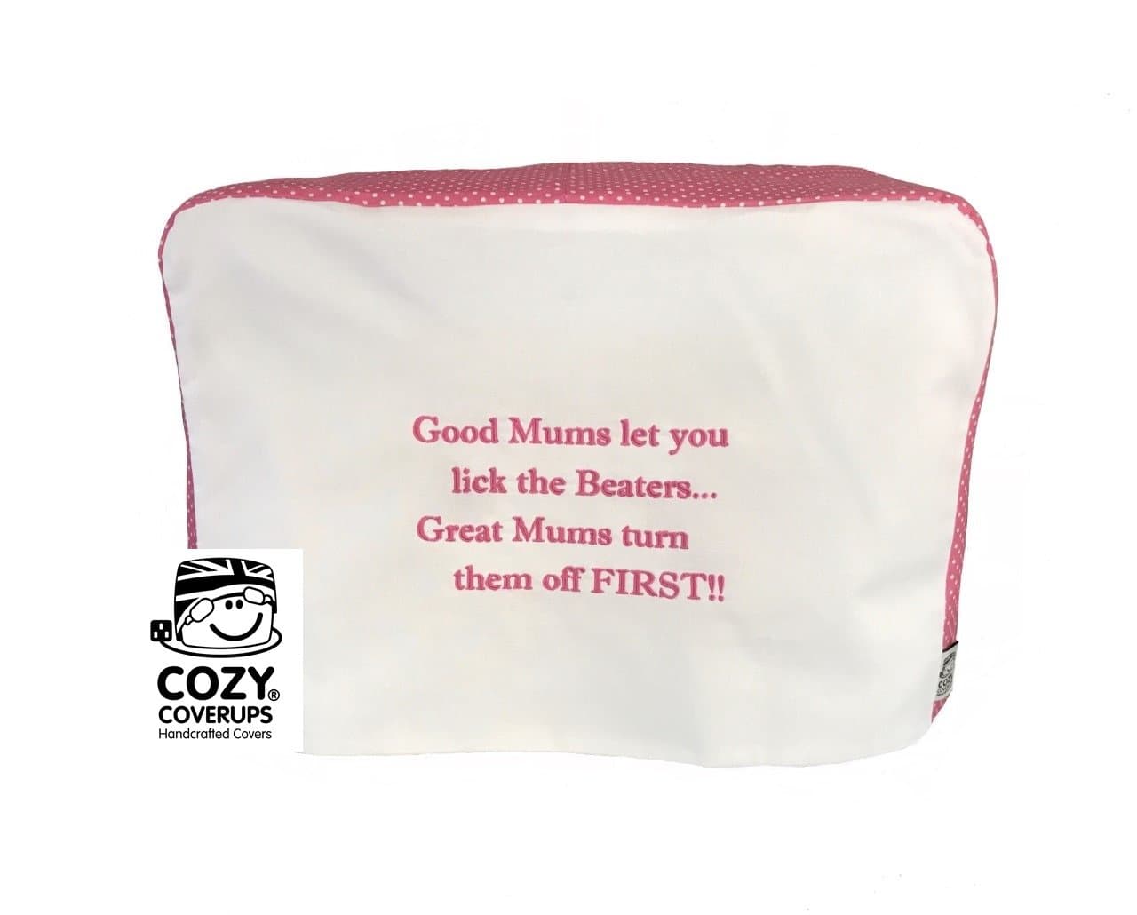 for Kitchenaid 5 Quart Artisan Tilt Head Stand Mixer Dust Cover Pink Spot Embroidered Good For Mums