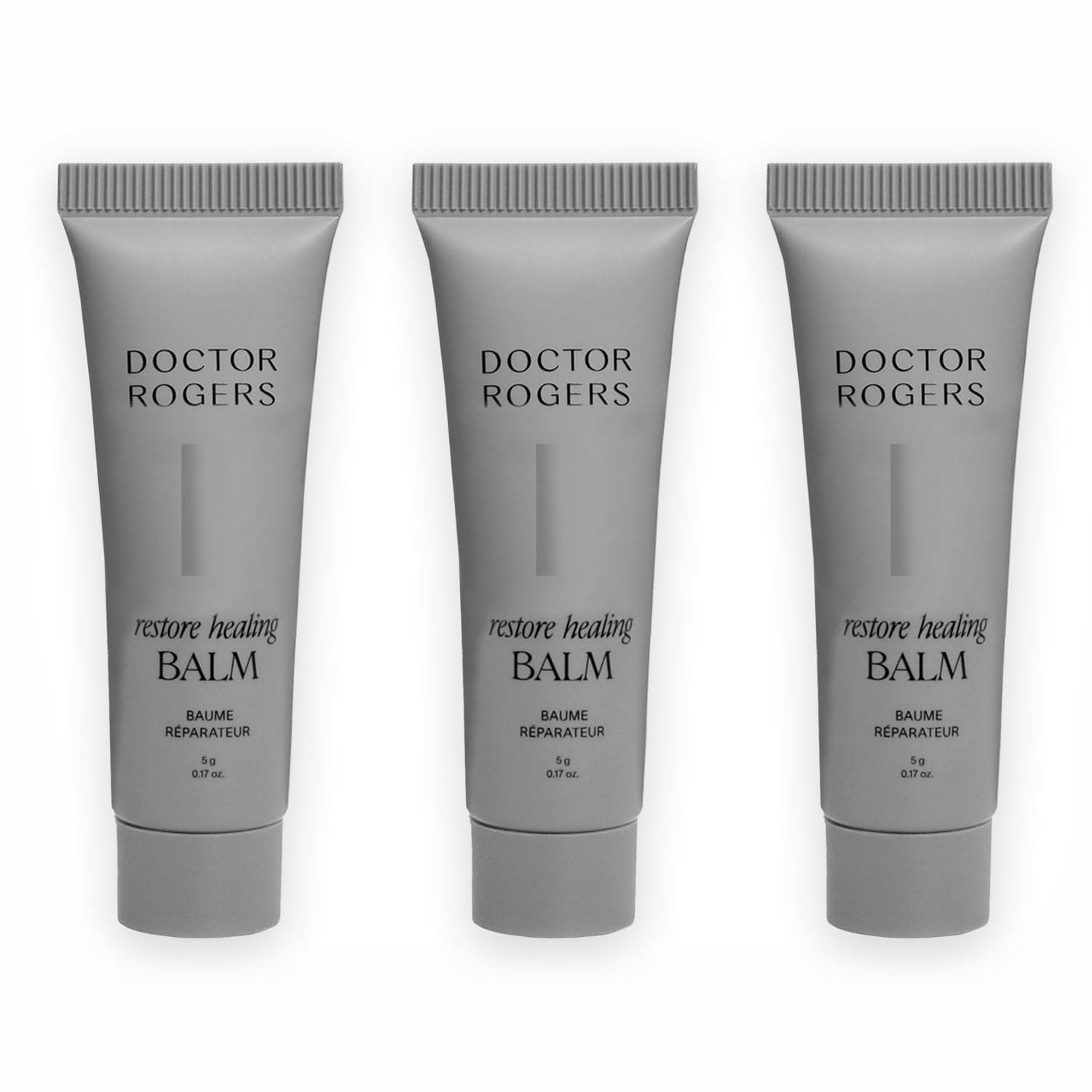 Doctor Rogers Restore Healing Balm. Multi-Purpose Healing Ointment & Moisturizing Relief Gel, Protects & Soothes Injured, Sensitive & Dry Skin, 5 gram Tube (Pack of 3)