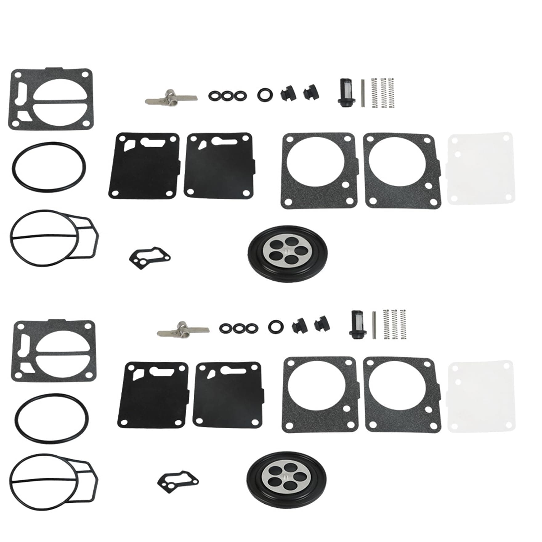 2 Pack Carburetor Repair Kits Replacement for Yamaha Superjet Waverunner Wave Blaster Polaris Seadoo 650 717 720 787 800