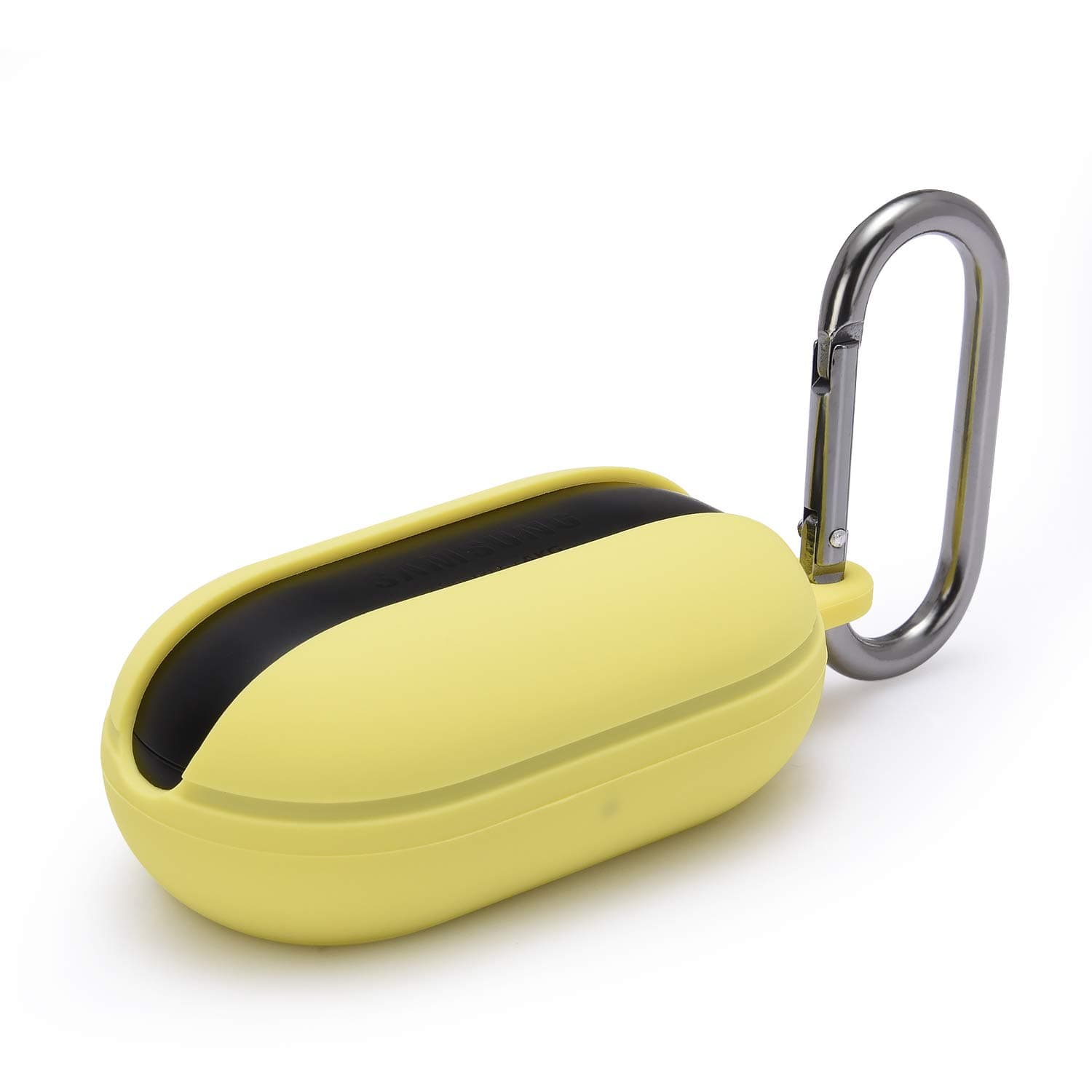 Galaxy Buds Case,Teyomi Anti-Lost & Shockproof Soft Silicone Case for Samsung Galaxy Buds(2019)/Galaxy Buds+ Plus(2020) with An-Dust Plug and Carabiner (Yellow)