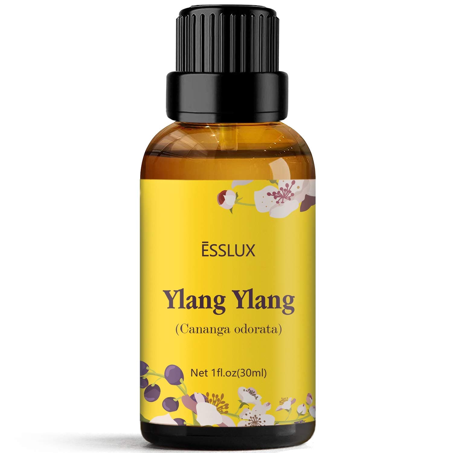 ESSLUX Ylang Ylang Essential Oil, Premium Grade Aromatherapy Essential Oils, Perfect for Diffuser, Massage, Soap & Candle Making, 30 ml