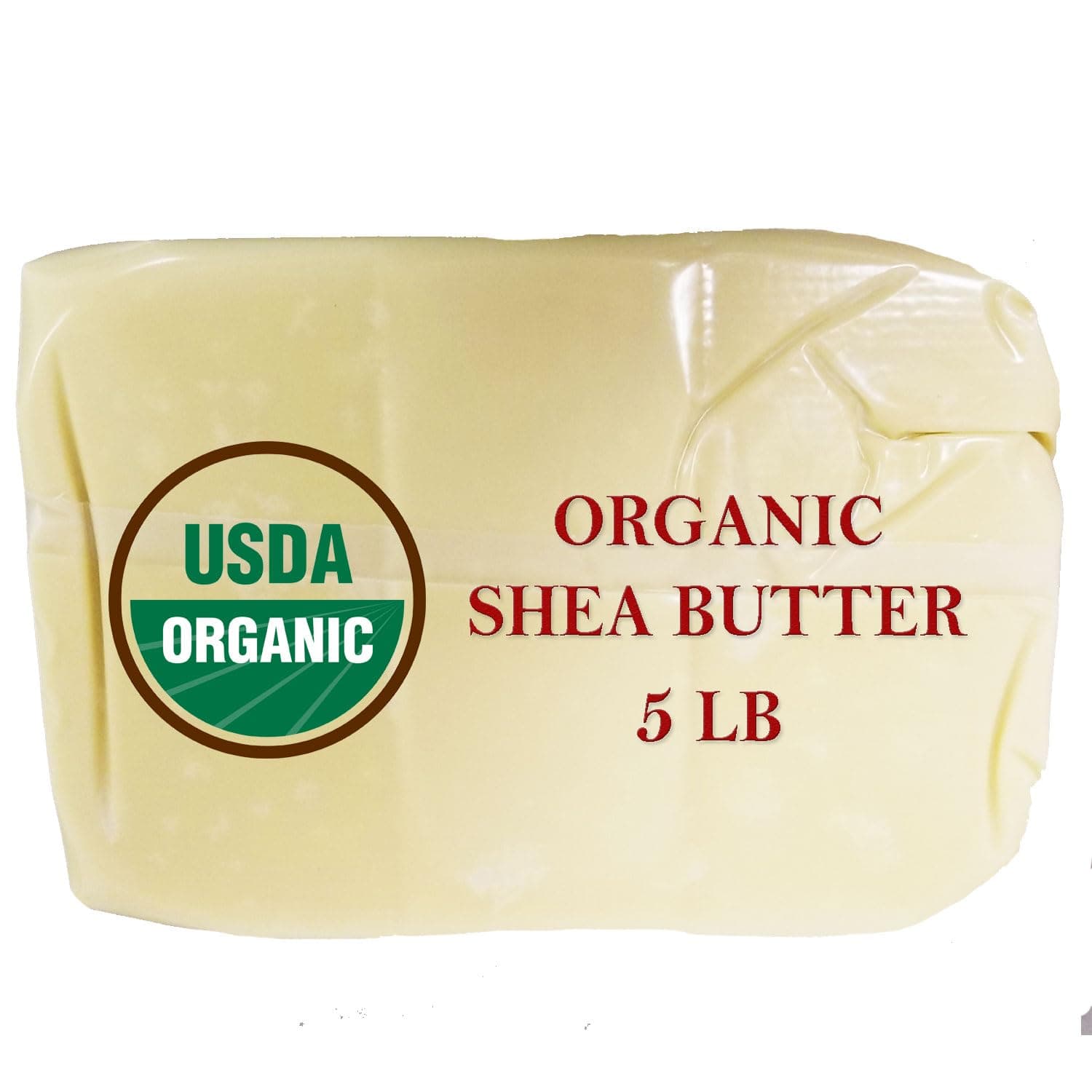 Organic Shea Butter 5 lb, USDA Certified by Mary Tylor Naturals, Raw Unrefined, Ivory From Ghana Africa, Great for Hair, Skin, Nails, Lip Balms, Lotions DIY Projects and Much MoreUSDA Organic