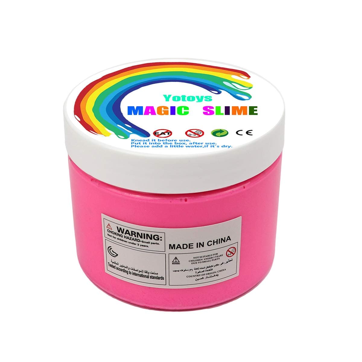 17Tek Fluffy Slime DIY Putty Floam Slime with Transparent Storage Container Stress Relief Toys for Kids and Adults