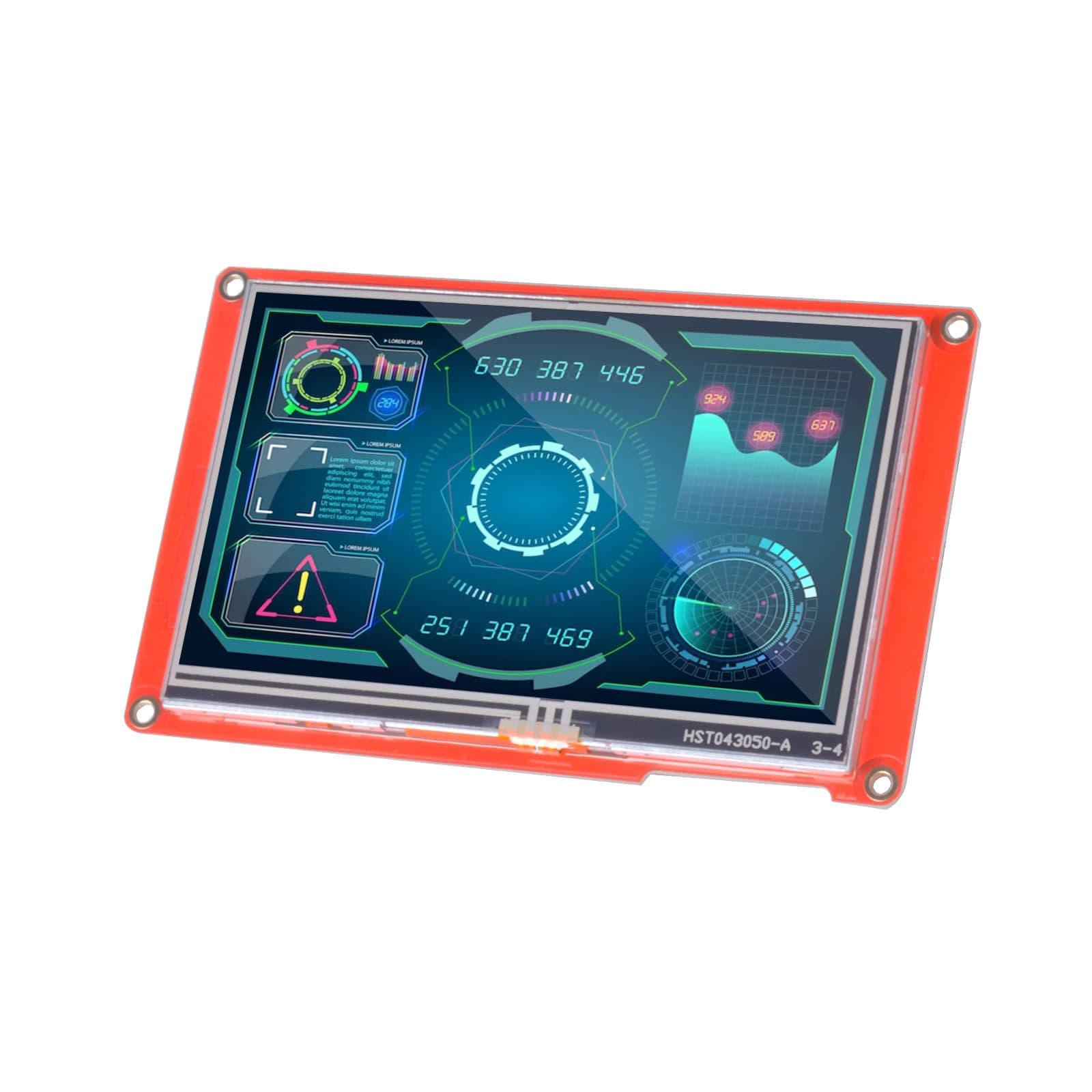 Nextion 5.0″ Intelligent HMI Display Module NX8048P050-011R Resistive LCD-TFT Touch Screen 800 * 480, Support Video Audio Animation Play Functions, Compatible for Arduino and Raspberry Pi.