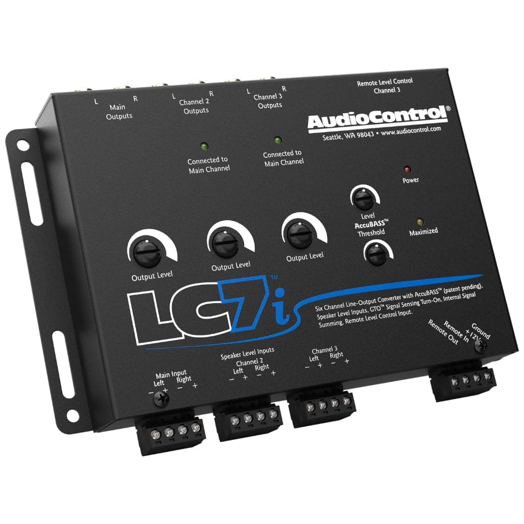 Lc7i Black 6-Channel Line Output Converter With Bass Restoration