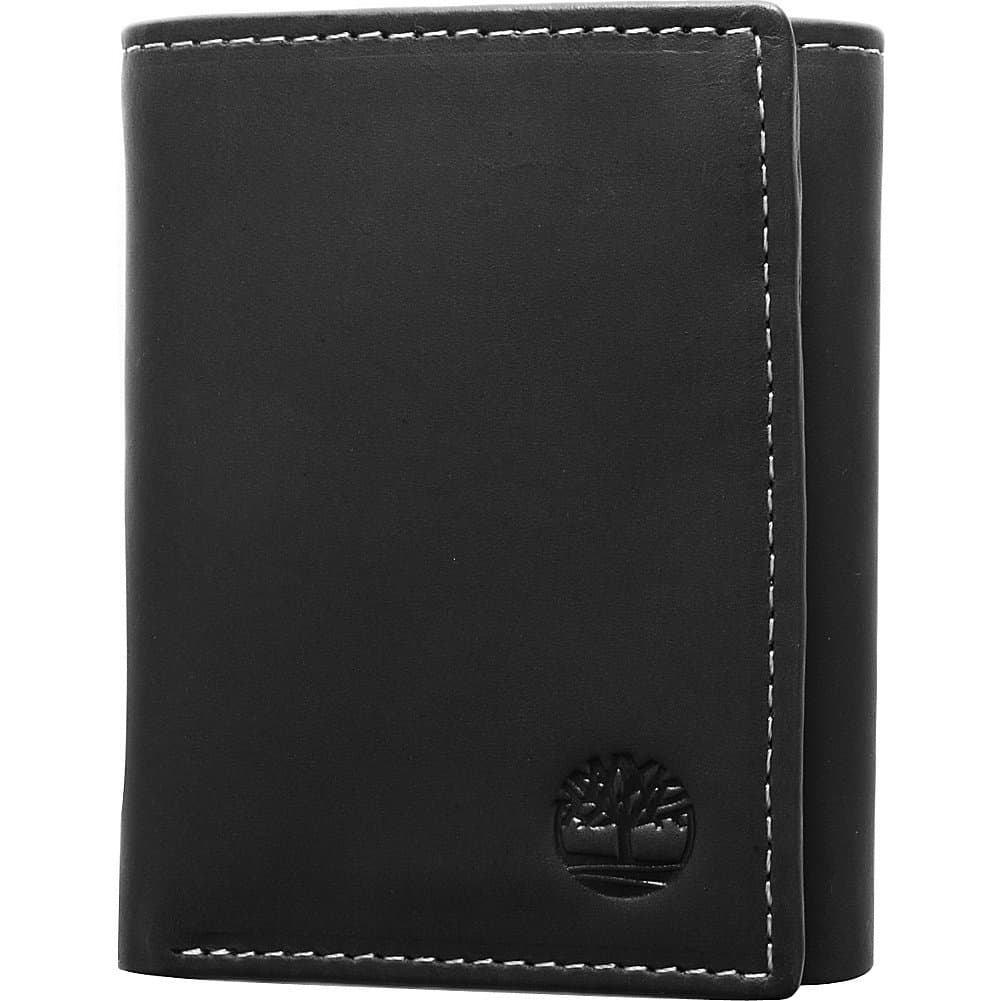 Men's Leather Trifold Wallet with ID Window