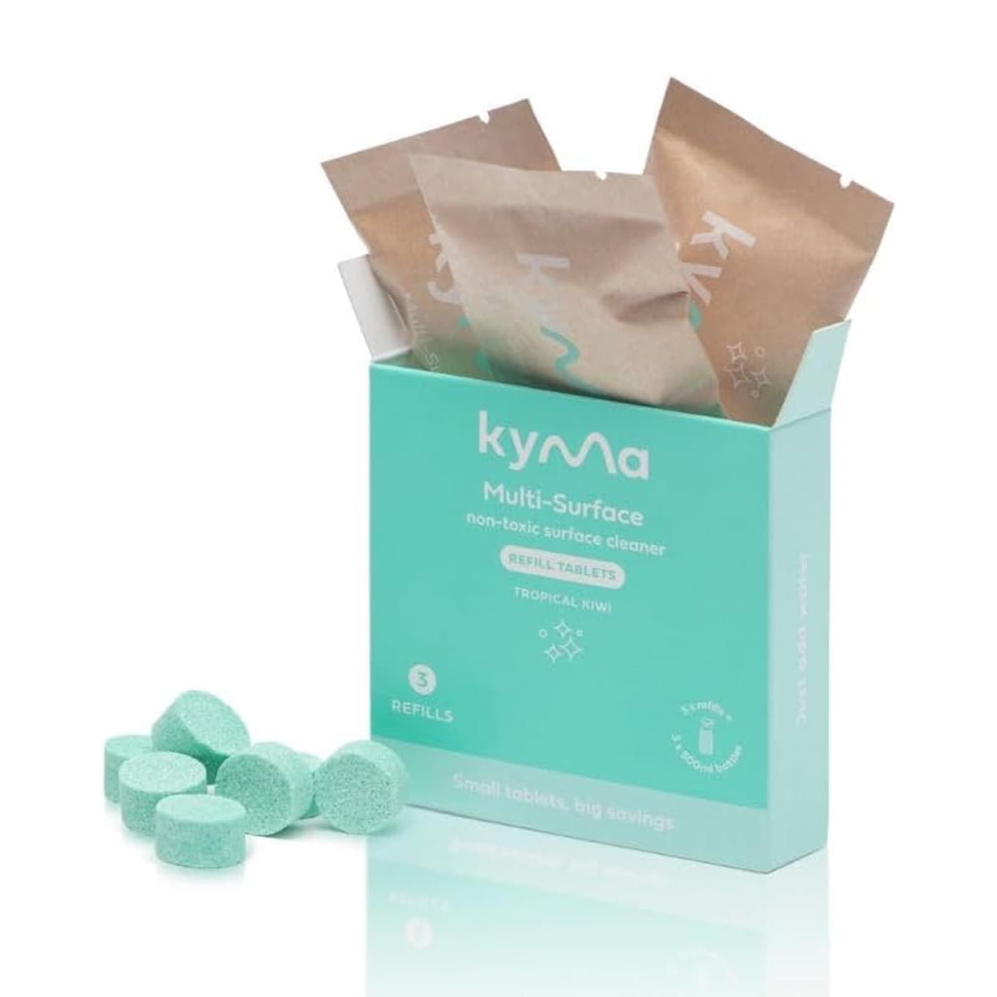 Multi-Surface Cleaner Refill Box,Non-Toxic, Eco Friendly, Powerful, Pet-Safe, Removes Grease & Dirt 1.5L (Makes 3x 500ml Bottle of Multi-Surface)