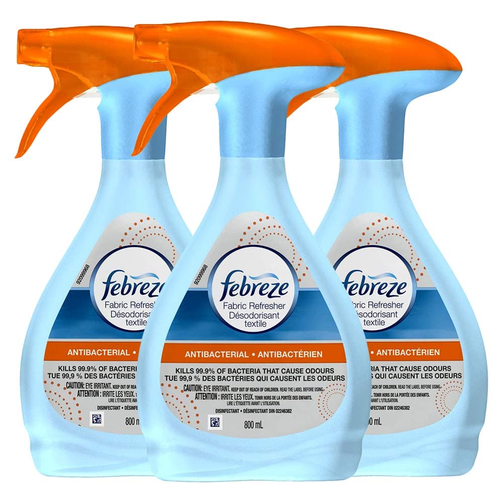 Febreze Fabric Refresher, Antibacterial Air Freshener, 27 oz. (Pack of 3)