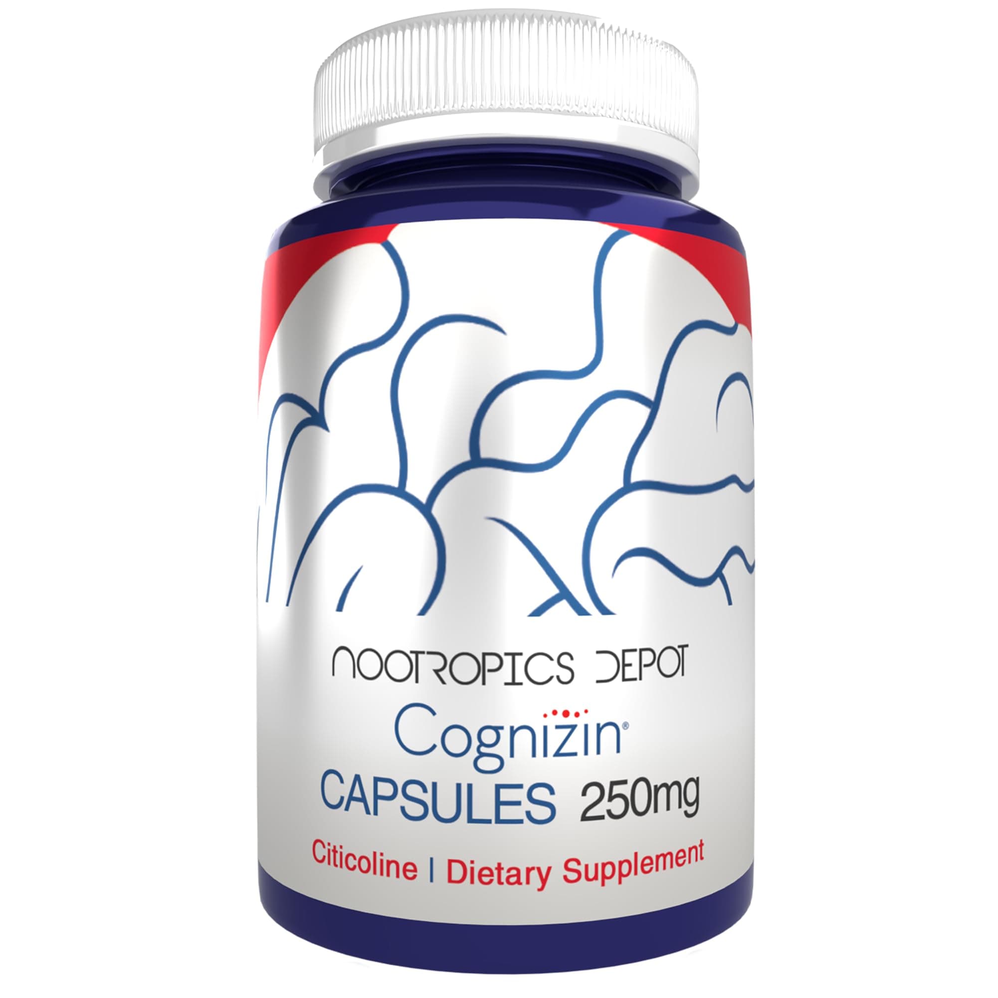 Cognizin Citicoline Capsules | 180 Count | Choline Supplement | Brain Health Supplement | Regulates Memory and Cognitive Function | Supports Attention, Focus and Recall
