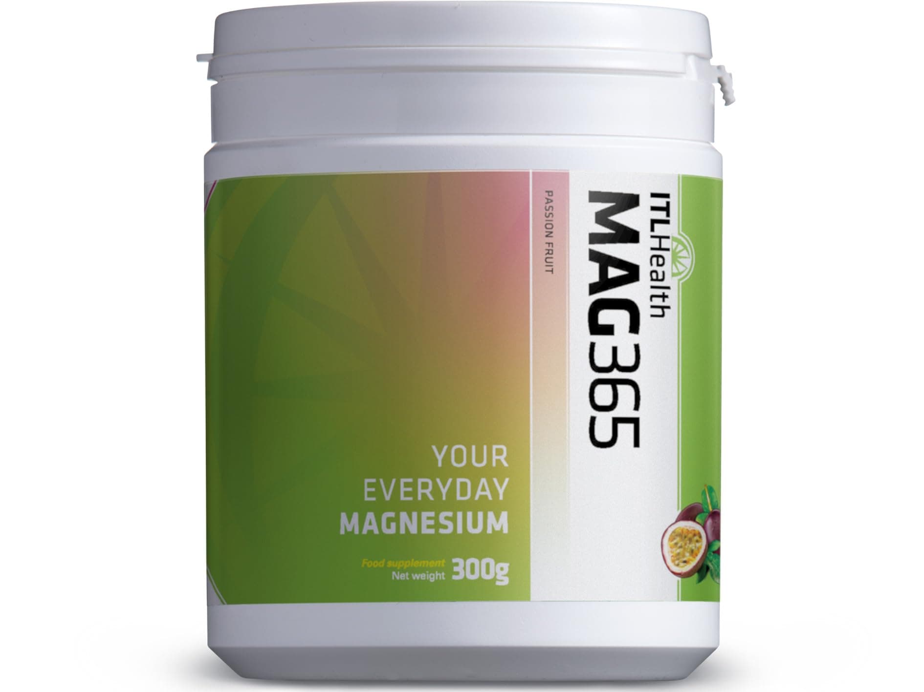 MAG365 Magnesium Citrate Powder - Highly Absorbable Magnesium Supplement - Passion Fruit 300g