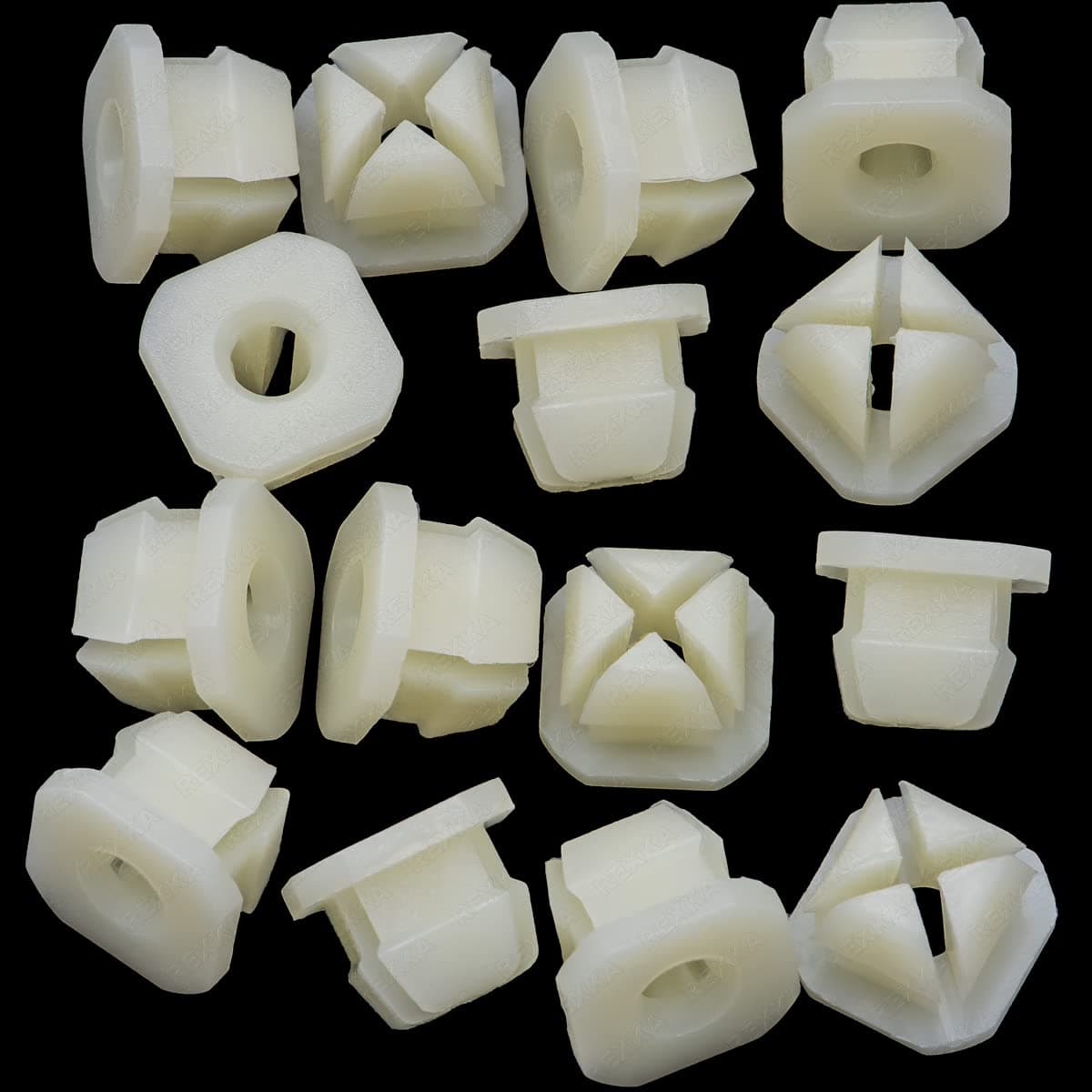 Rexka 15pcs Park/Turn Front Light Lamp Radiator Grille Retainer Nut Compatible with GM 347347 Buick Cadillac Chevrolet GMC Oldsmobile Pontiac