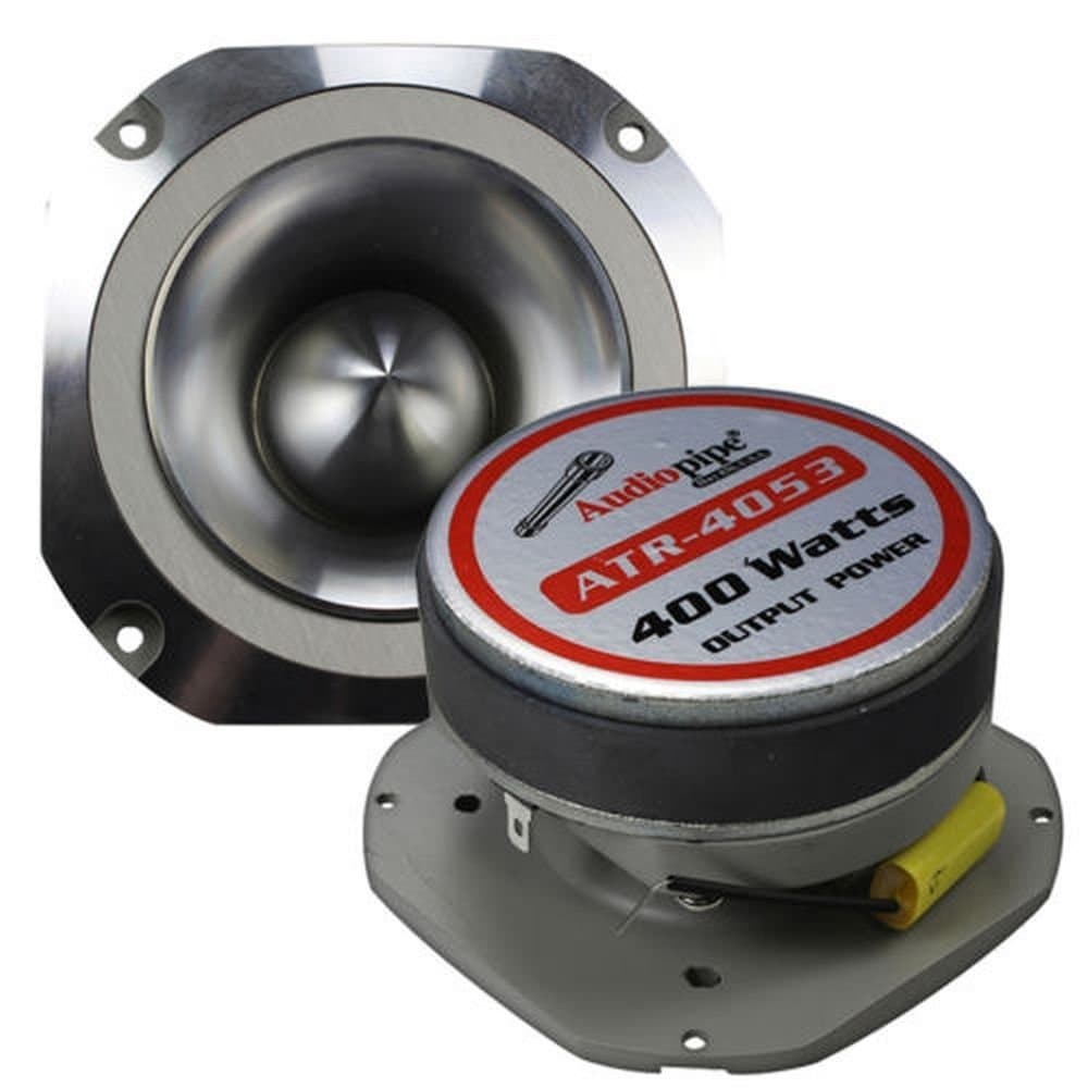 1 Pair Super Tweeter 4" 400 Watts Car Stereo Bullet Diamond Chrome ATR-4053