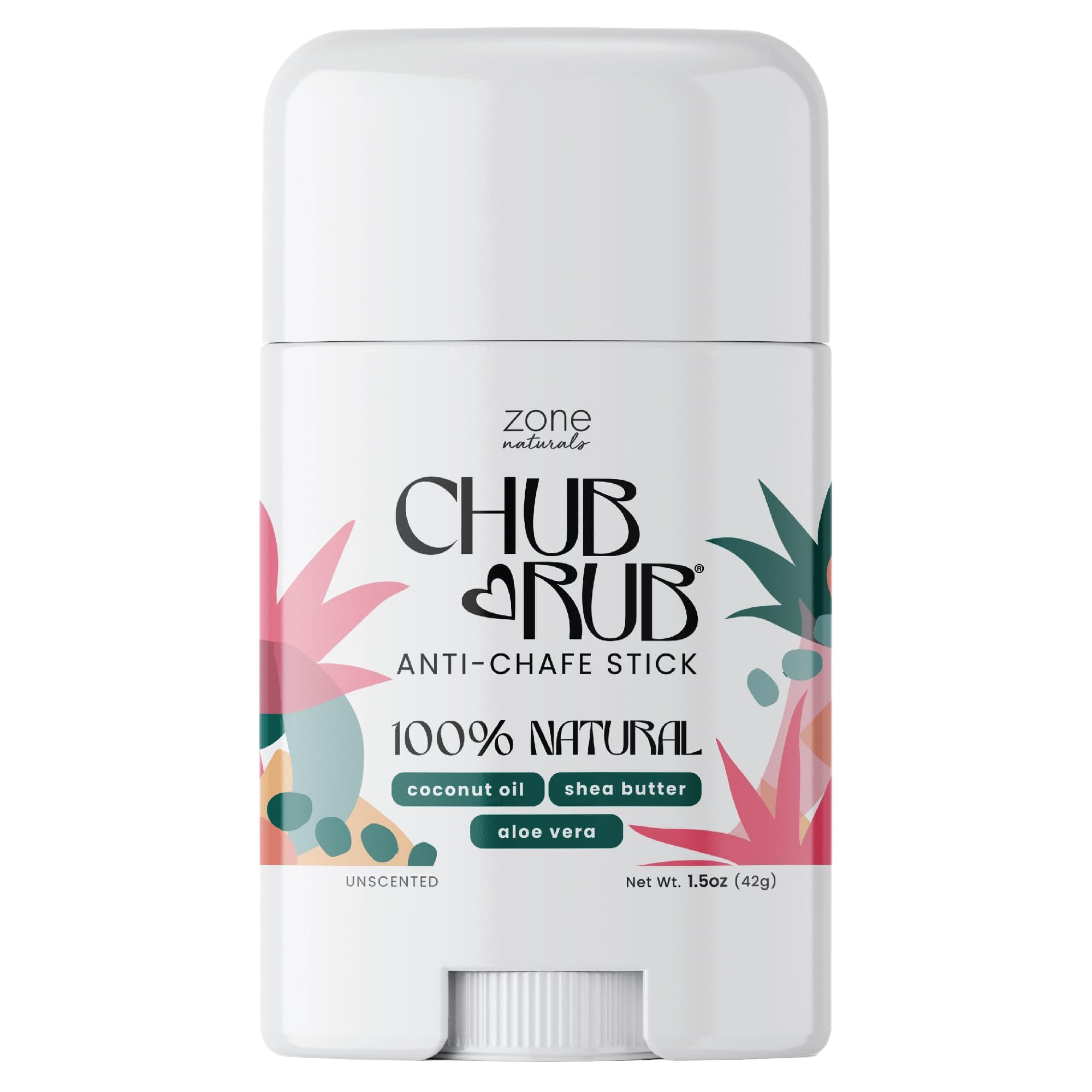 MedZone Zone Naturals Chub Rub All Natural Anti Chafing Stick, 1.5 Ounce