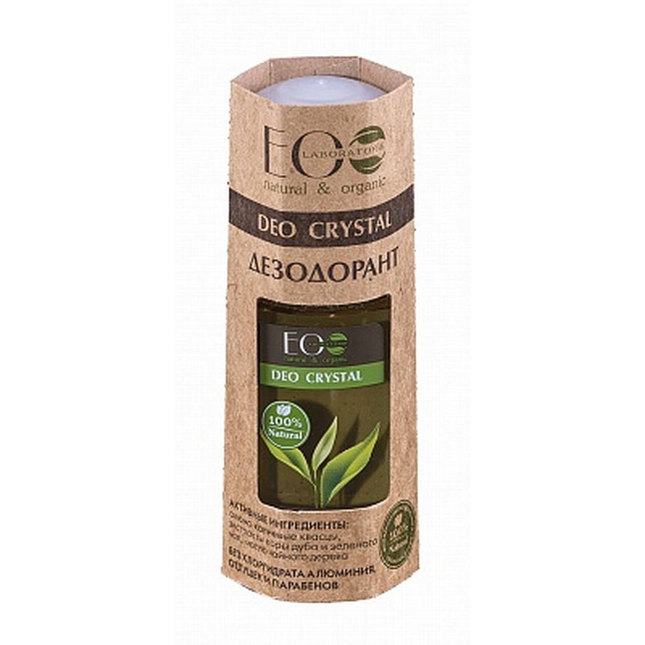 Eo Laboratorie Natural Deodorant Crystal Oak Bark & Green Tea 50ml