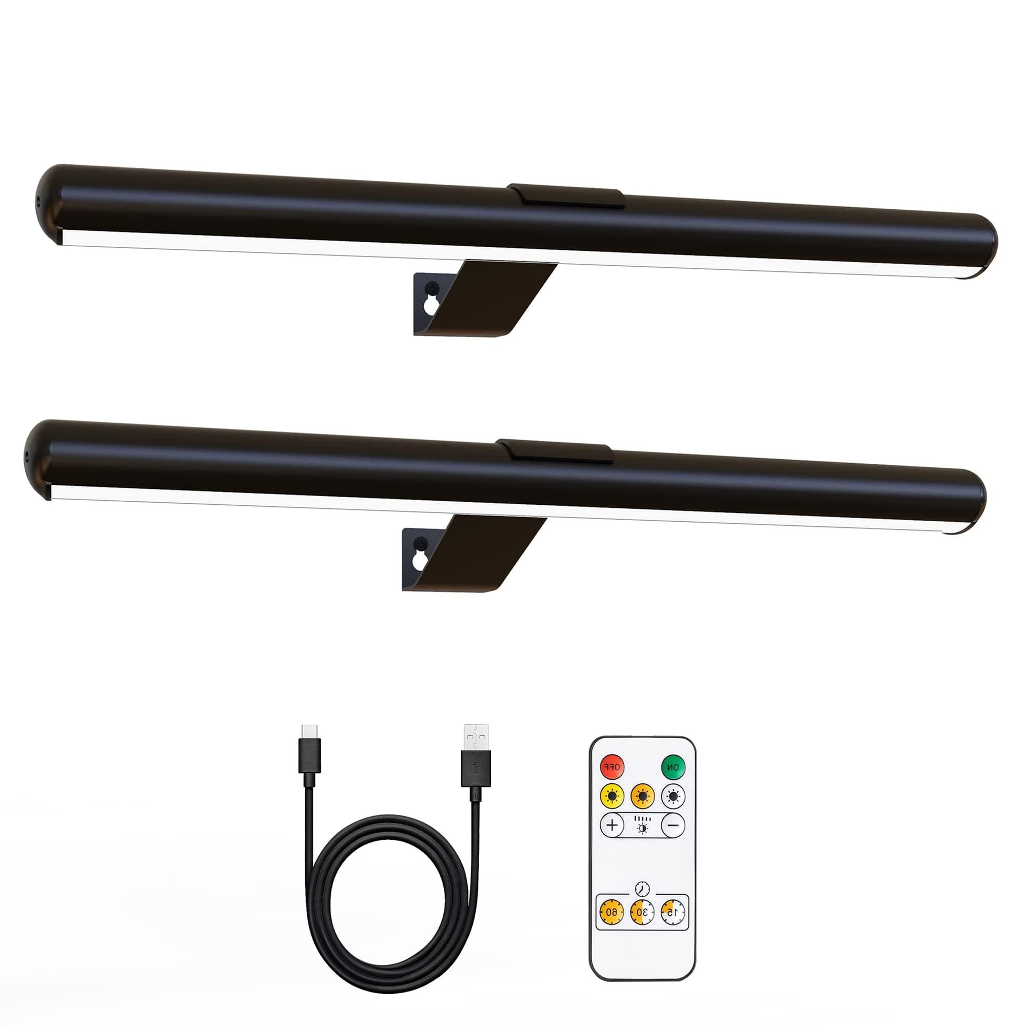 Picture Light 2pack 13inch with Remote Control,Rechargeable Battery Painting Light for Art Display,Led Accent Art Light for Wall Gallery Pictures Painting Dartboard Full Metal Dimmable