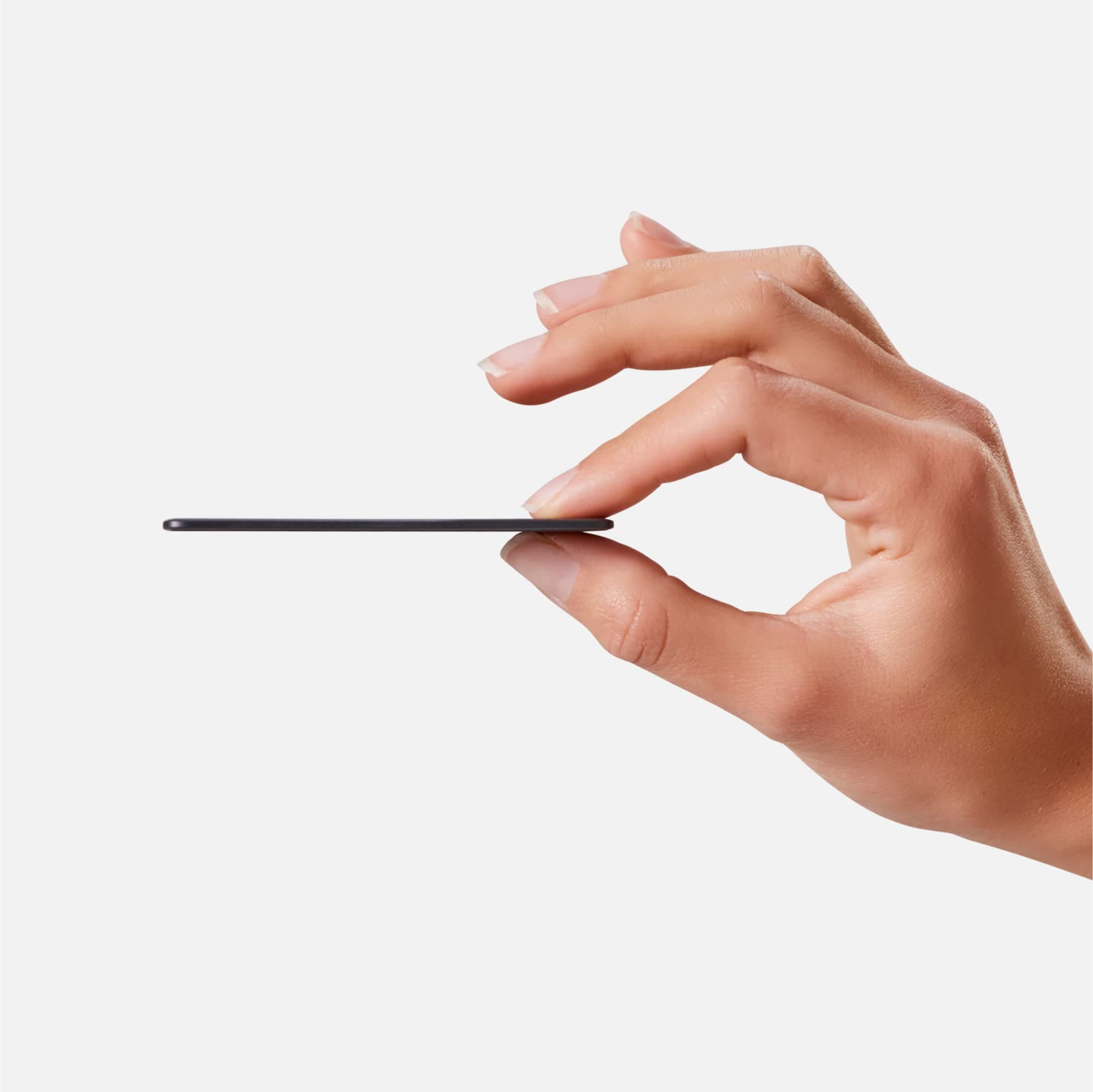 Chipolo Card Spot (2022) - Wallet Finder, Bluetooth Tracker for Wallet - Works with The Apple Find My app (iOS only) (Almost Black)