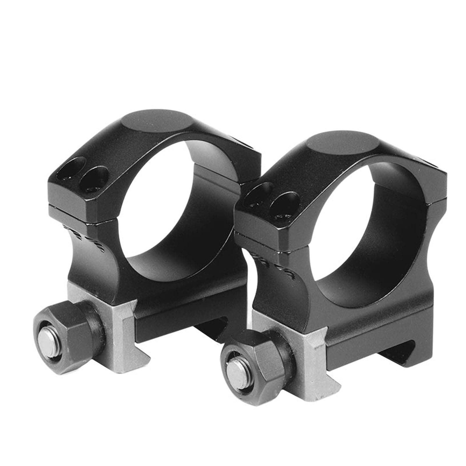 Nightforce X-Treme Duty Ultralite 30mm 4-Screw Hard Anodized Aluminum Gun Scope Rings Mounts - Set of 2