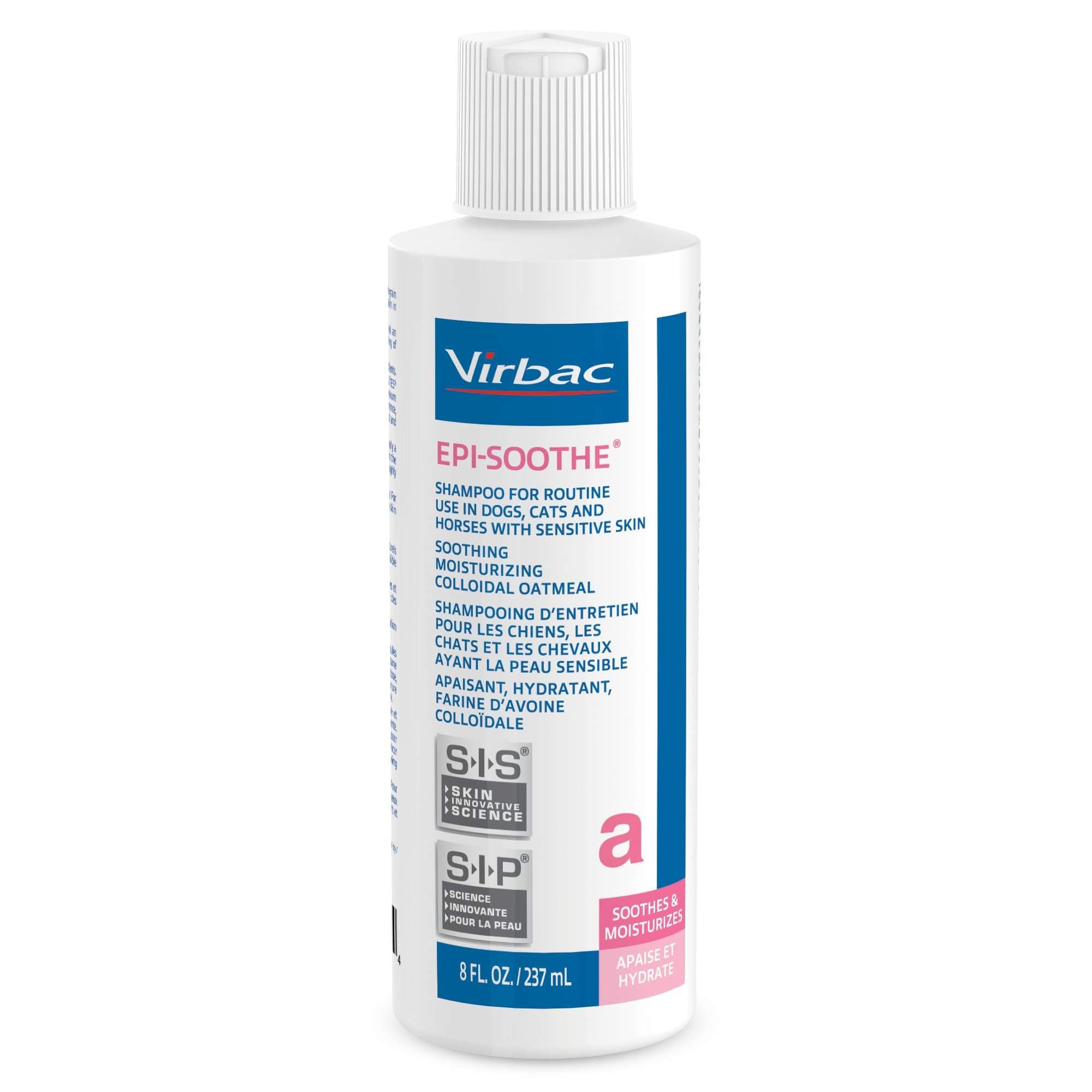Virbac Epi-Soothe Pet Shampoo For Dogs, Cats & Horses (8 oz) - For Dry or Sensitive Skin