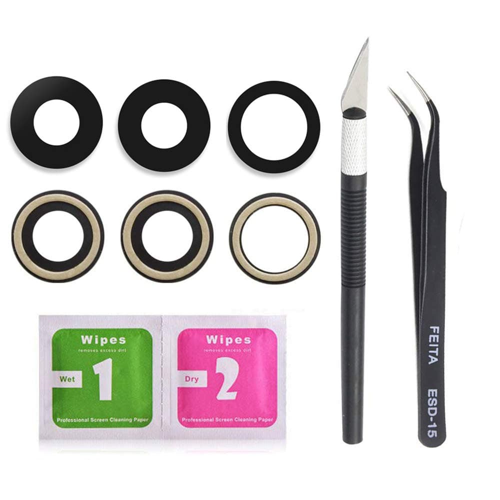 Afeax OEM Original Back Rear Sapphire Camera Glass Lens Replacement for iPhone 11 and iPhone 11 Pro and iPhone 11 Pro Max with Reparing Tool