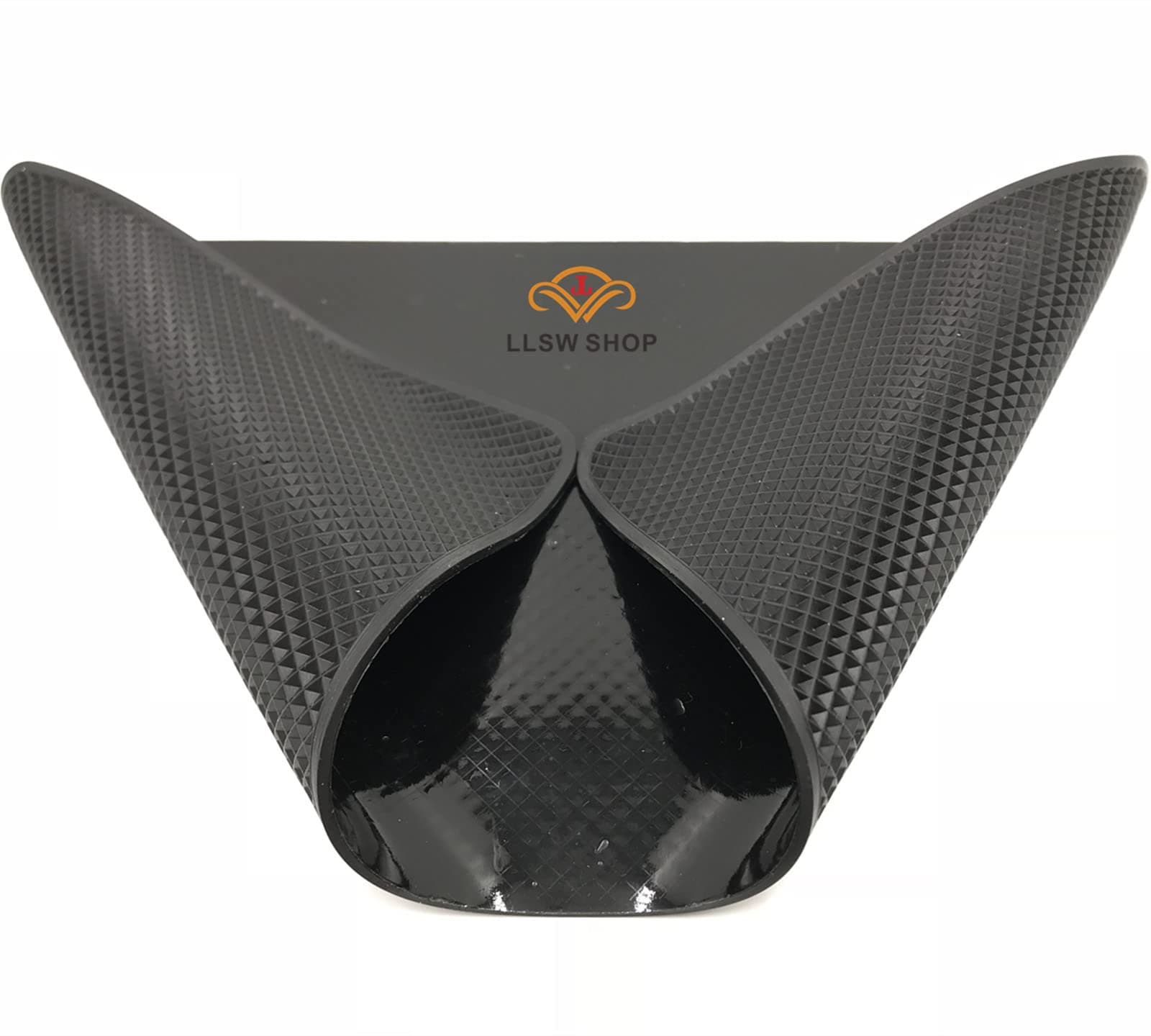 Anti Slip Pad Sticky Gripping Pad Sticky Gel Pad Multifunctional Fixate Gel Pads Non-Slip Mounting Pad Cell Pad, 10.6 x 5.9 Black