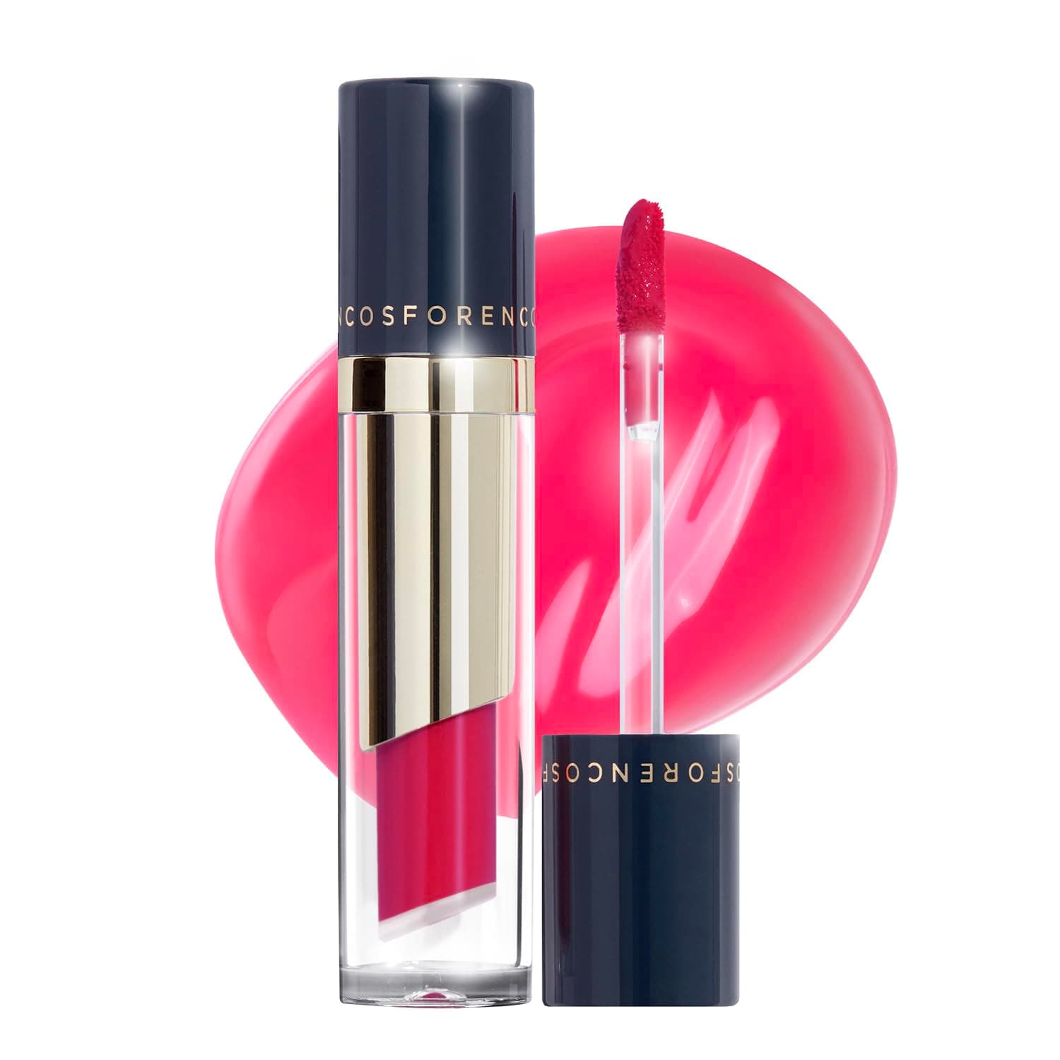 FORENCOS Tattoo Glass Lip Gloss Tint, Korean Glossy Tint/Stain, High Pigmentation, Glasting Shine, Long Lasting, Moisturizing, Lightweight, Non-Sticky Formula (02 Sanguine)