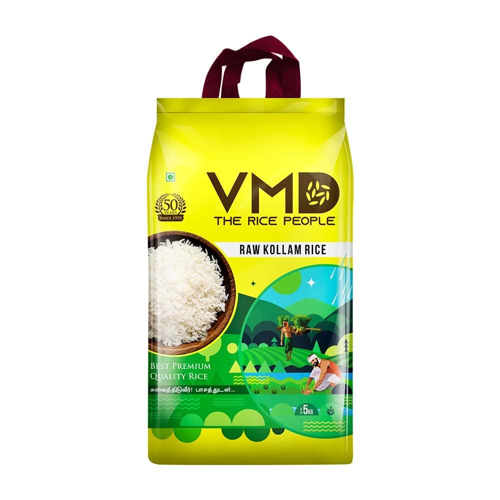 VMD Premium RAW KOLLAM Rice / Nei Choru - 5Kg (India's Best Rice)
