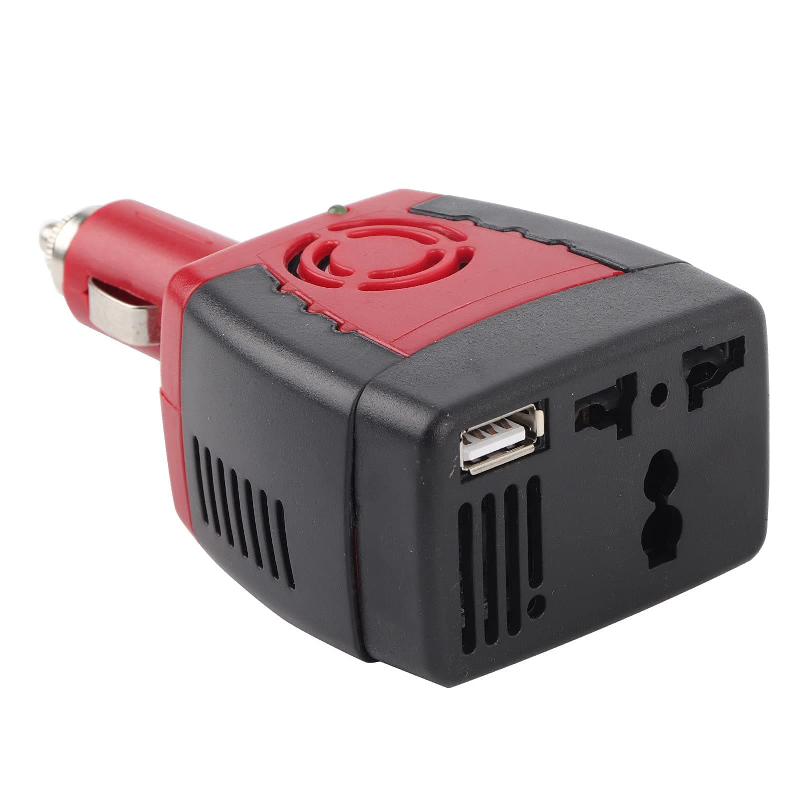150W DC to AC Inverter, Dual USB Charging Ports, 12V to 220V Car Adapter, Compact Design for Drivers, Travelers, Campers, and Outdoor Enthusiasts