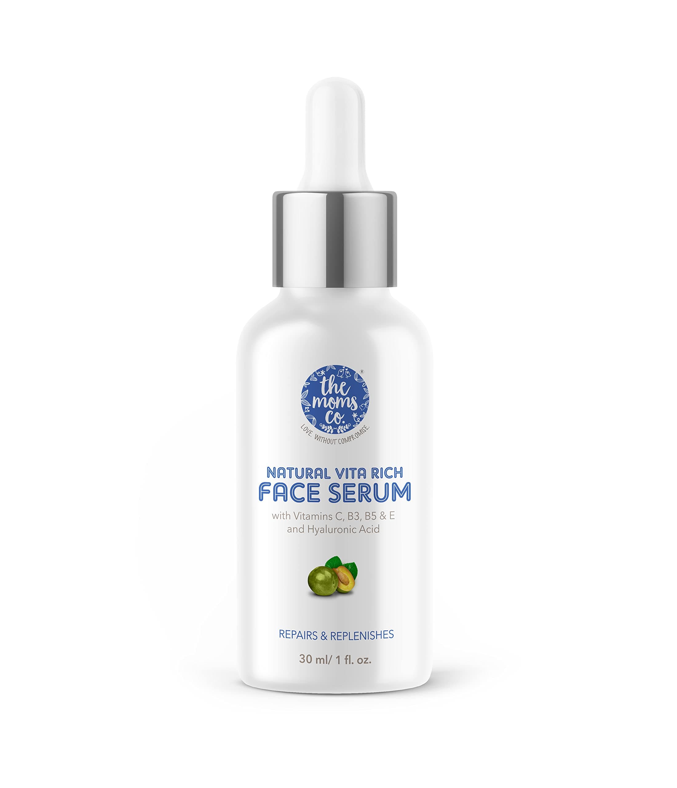 The Moms CoNatural Vita Rich to Repair and Replenish with Vitamins C, B3, B5 and E and Hyaluronic Acid Face Serum (30ml)
