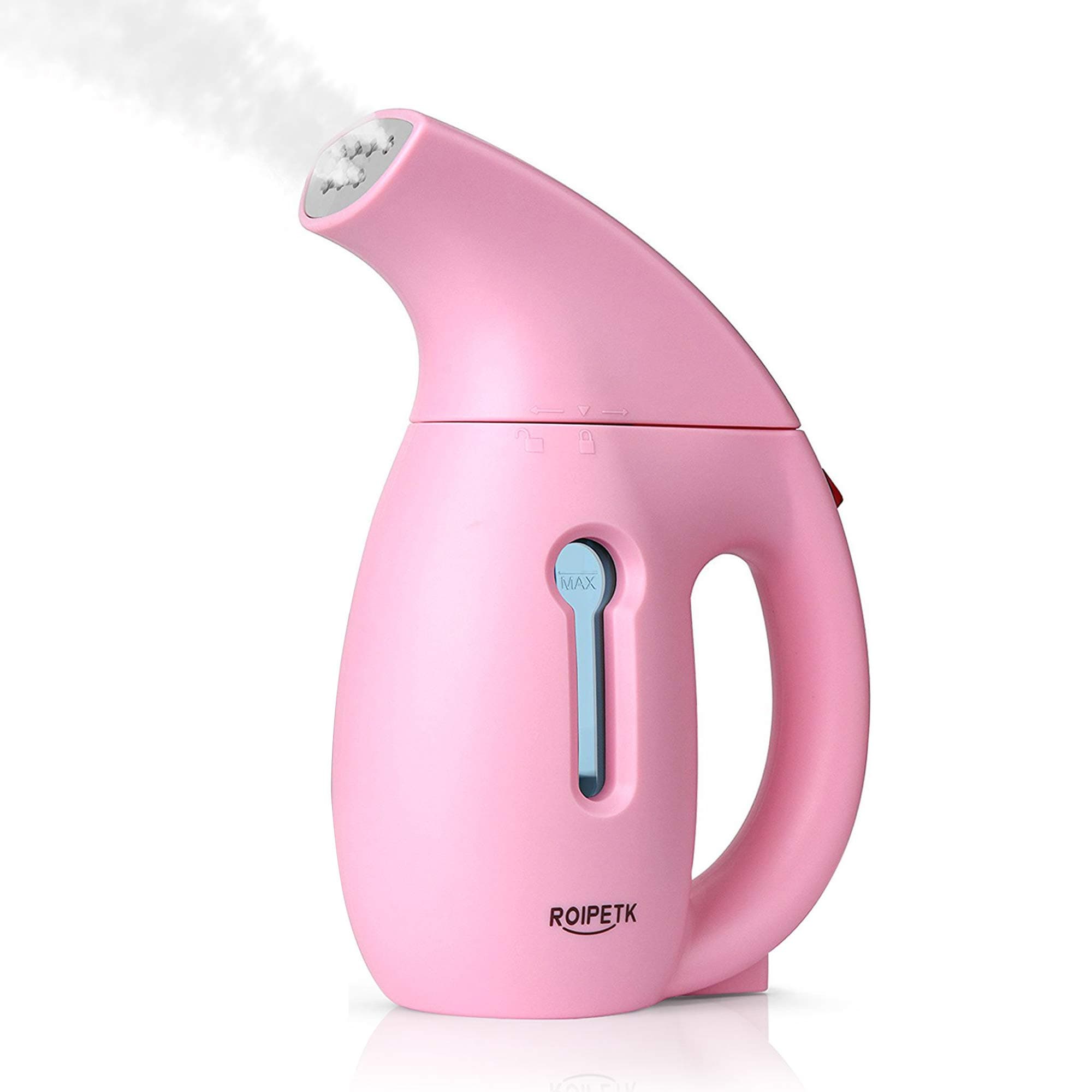 Steamer For Clothes,Handheld Clothes Steamers,180ml Powerful Wrinkle Remover Garment Fabric Steamer.Portable,Compact-Travel/Home.Automatic Shut-Off Safety Protection.Ironing Glove Included-ROIPETK