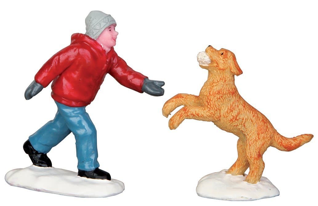 Lemax Village Collection Dog in Snow, set of 2 #52346