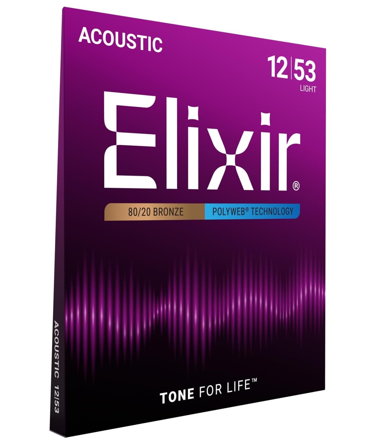 Strings Acoustic Guitar Strings, 6 String, Light POLYWEB Coating