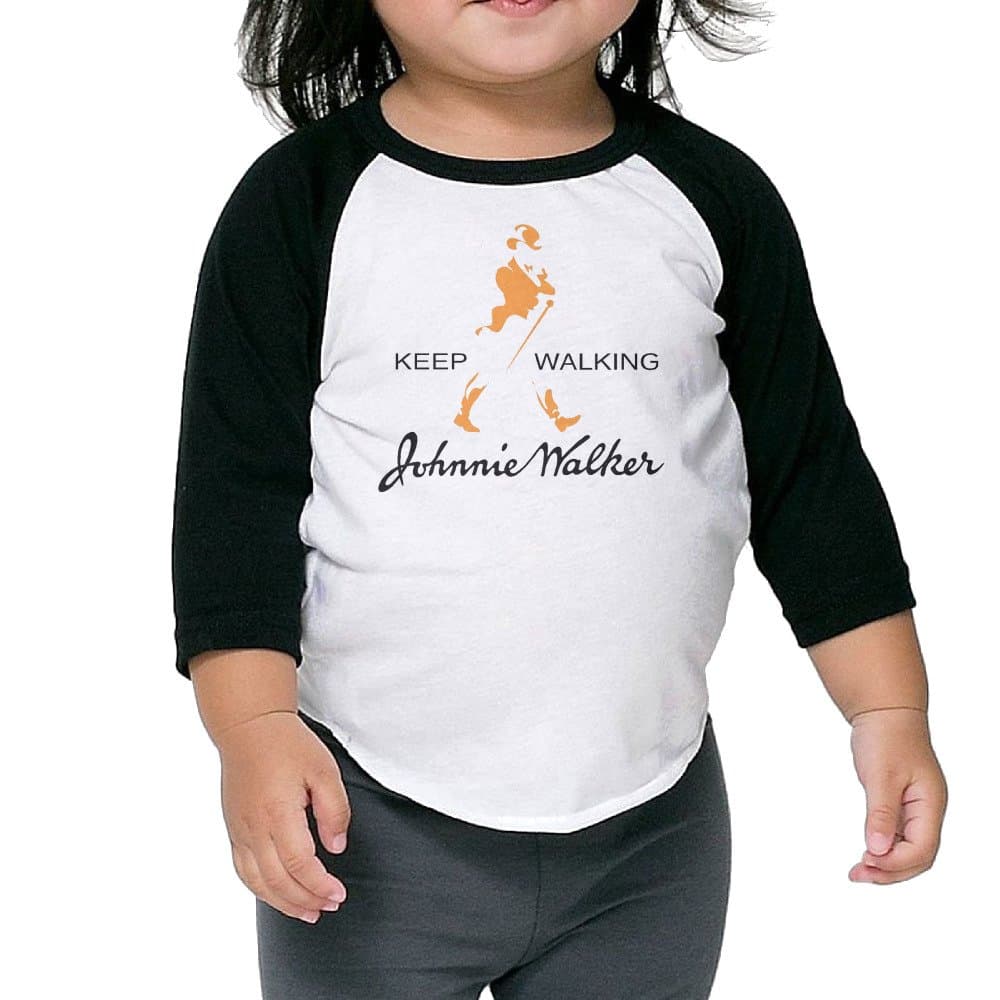 Johnnie Walker Keep Walking Designed Baby 3/4 T Shirt