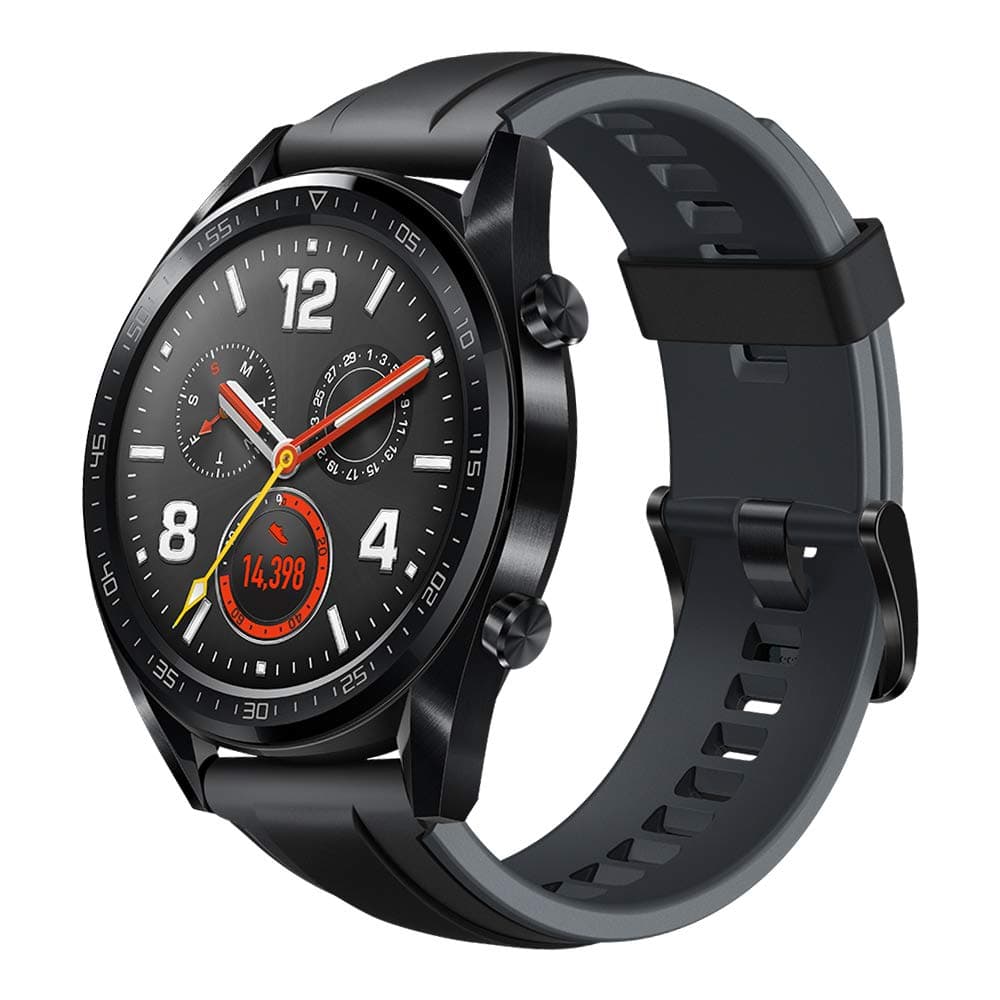 HUAWEI Watch GT (2018) GPS, Bluetooth Smartwatch, 1.39" AMOLED, HR Monitor, 2-Week Battery Life, Waterproof, Silicone Strap.