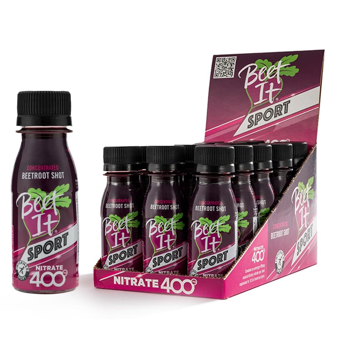 BEET IT Sport Pro-Elite Shot, 15 Shots, 400mg Dietary Beet Nitrates, Non-GMO Certified, Nitric Oxide Booster, High Nitrate Beet Juice for Stamina and Recovery