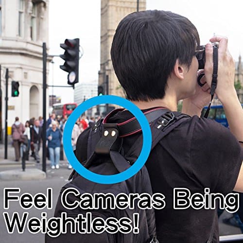 PONTE Camera Lift-Strap, Design for Travelers, Leather, Red