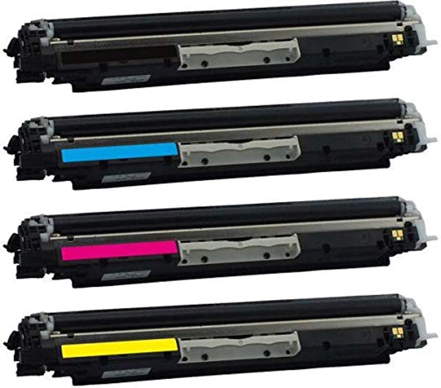 Set Of 4 Compatible Laser Toner Cartridge Replace Hp Cf350a Cf351a Cf352a Cf353a (130a) ,use For Hp Colorlaserjet Pro Mfp M176n M177fw