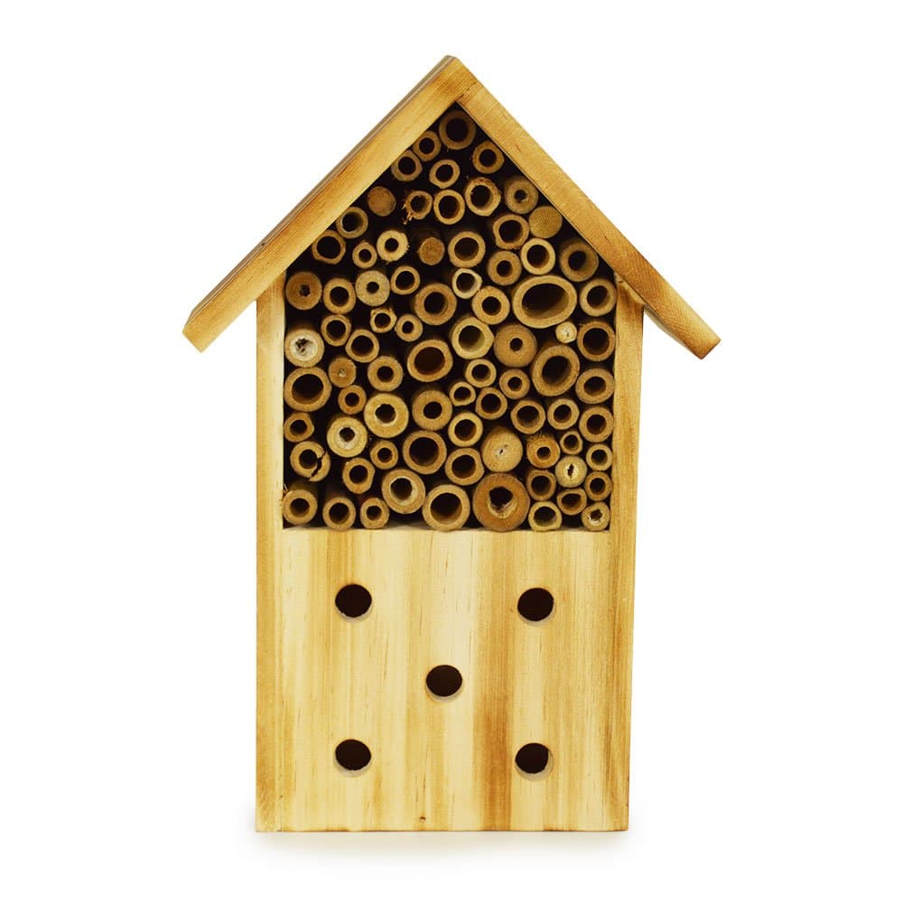 bambecoLog Cabin Bee House - 7 W x 4 D x 10 H