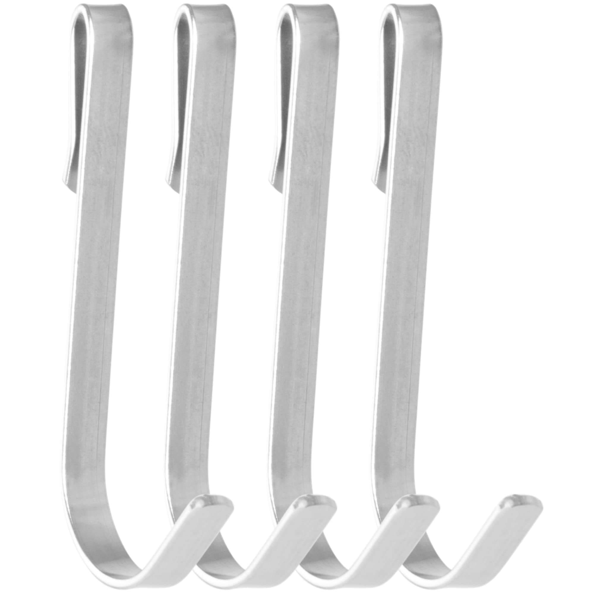 KINCMAX Stainless Steel S Shaped Metal Hooks for Hanging Shower Caddy - Home Organiser for Bathroom or Kitchen - Heavy Duty Rustproof Hook SUS 304 Steel