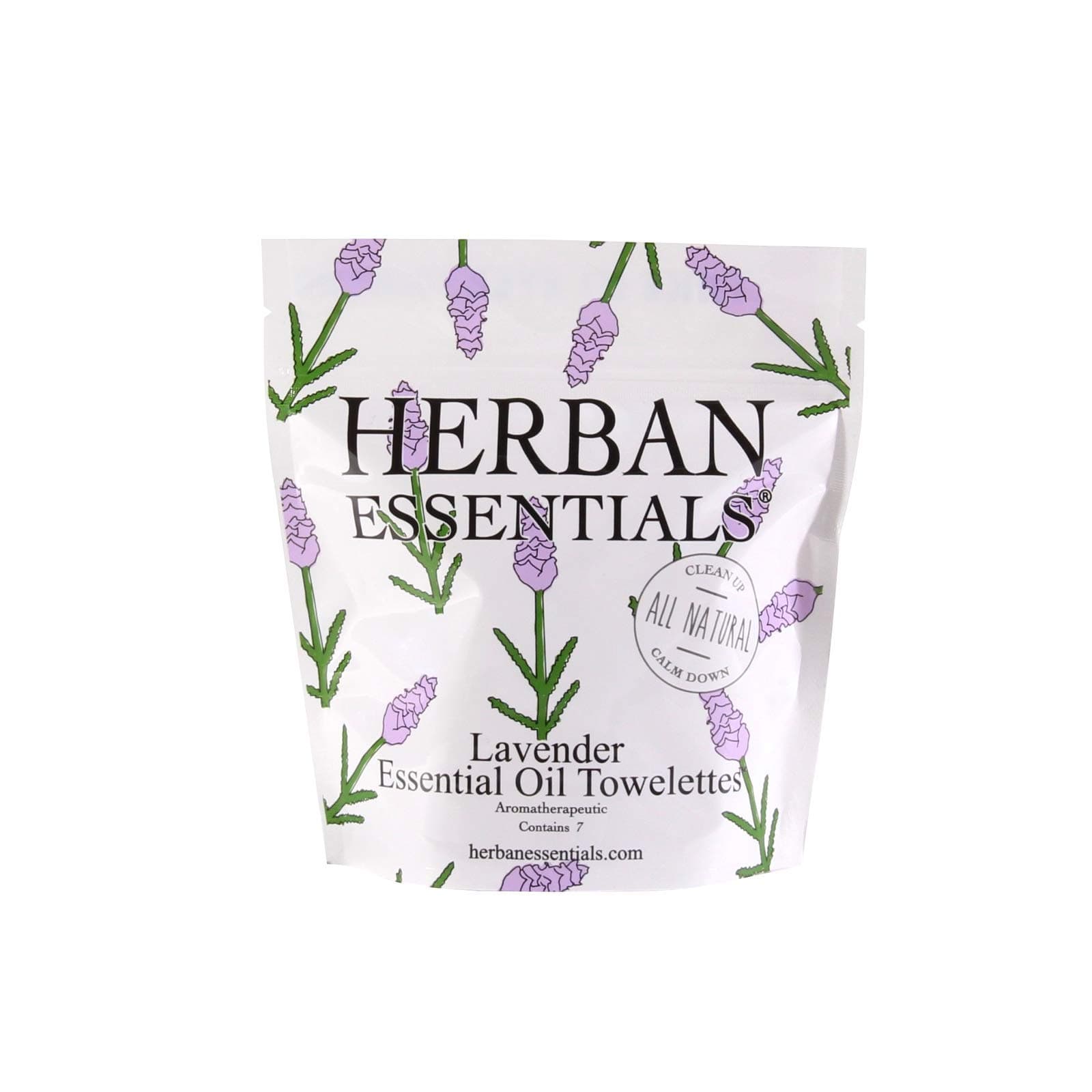 Herban Essentials Mini Towelettes (Lavender)