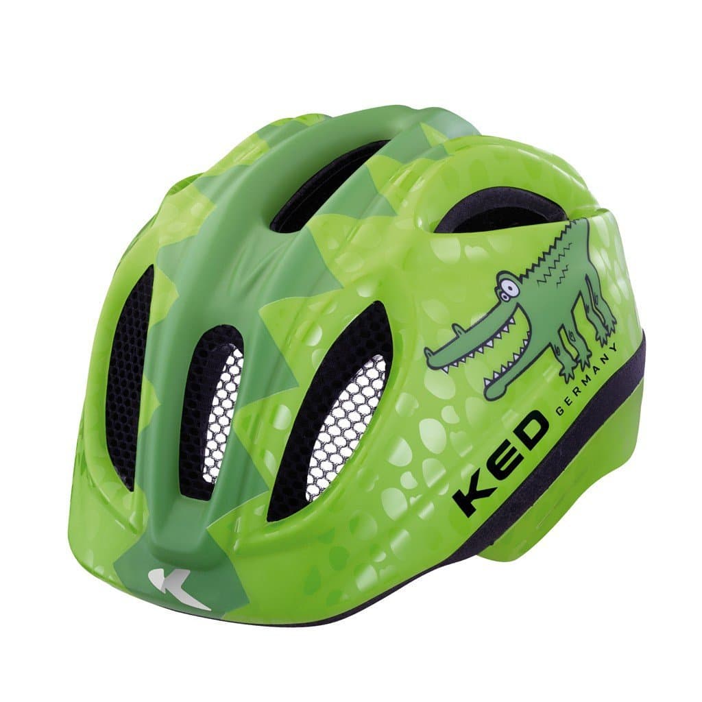 KED MEGGY REPTILE Kids bike helmet toddler Green Croco